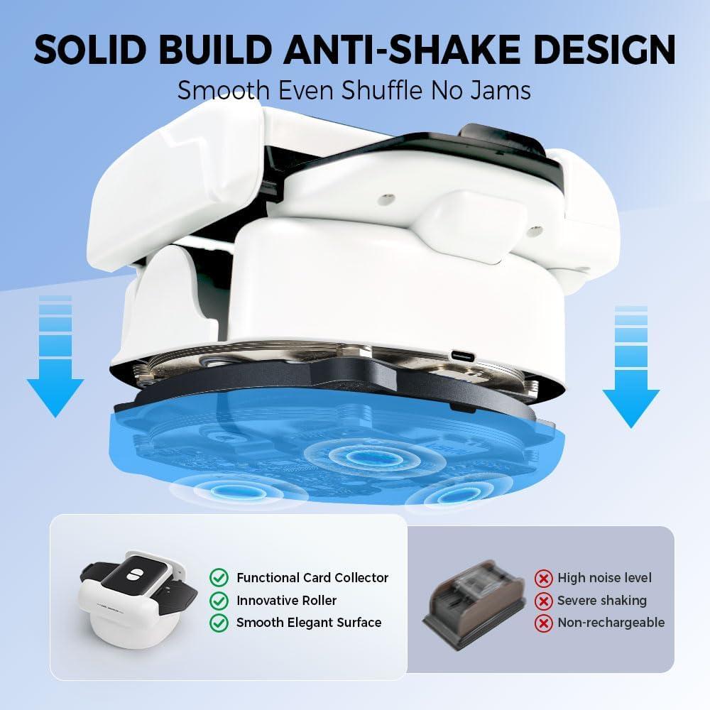 Barajador Automático EJU TX666 para 2 Barajas de Cartas