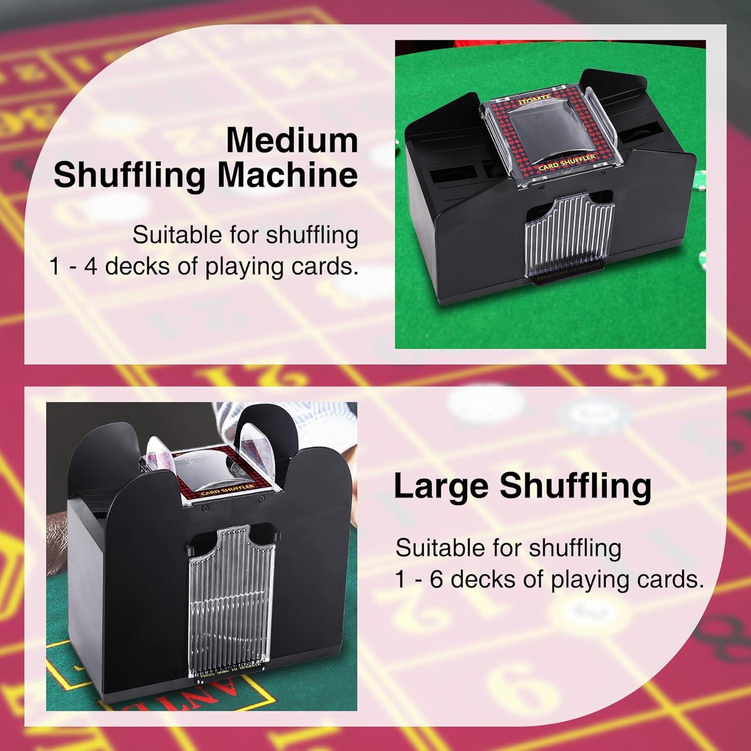 Barajador Automático de Cartas ITOMTE 6 Barajas USB-C