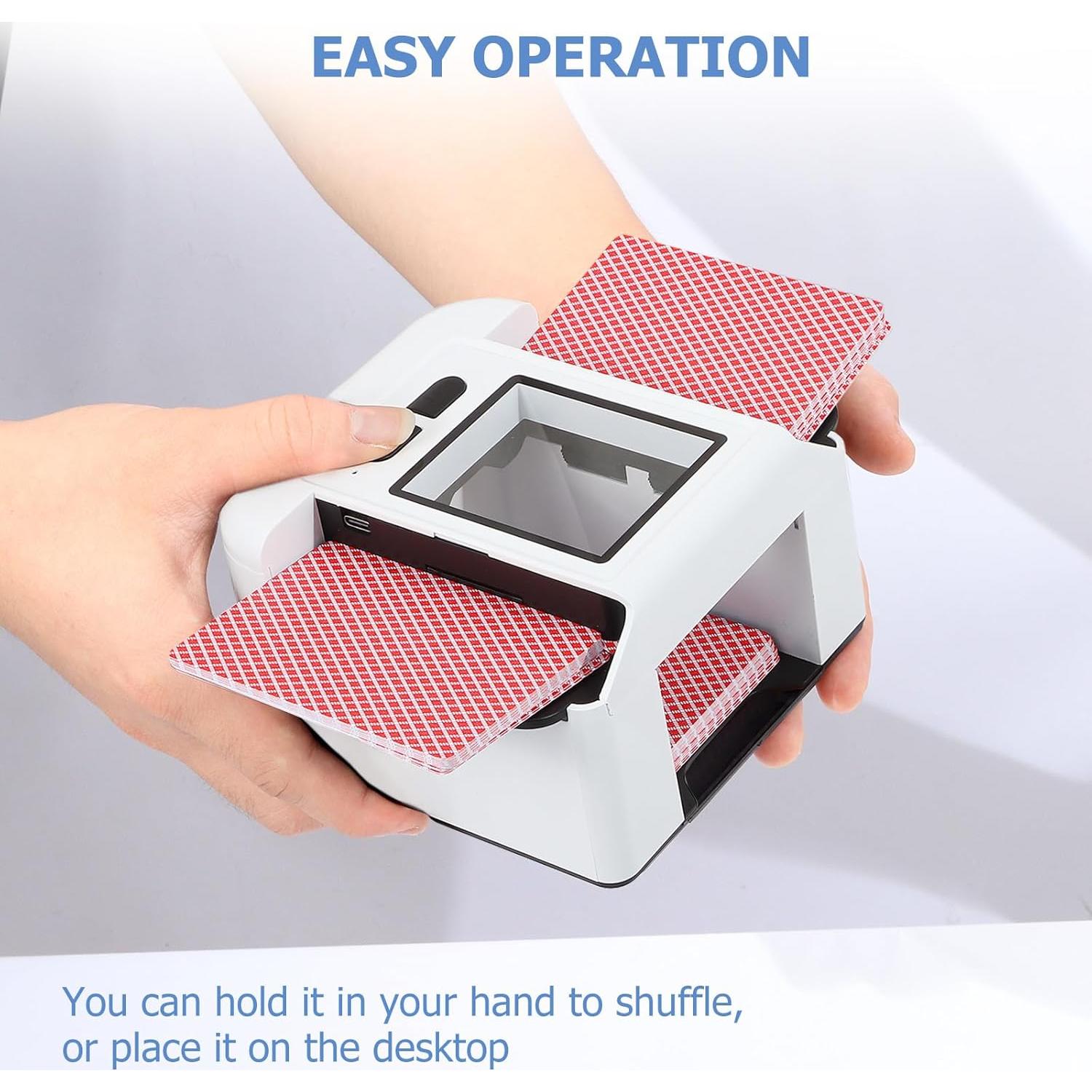 Barajador de Cartas Automático AOKUY - Batería 2000mAh, Silencioso