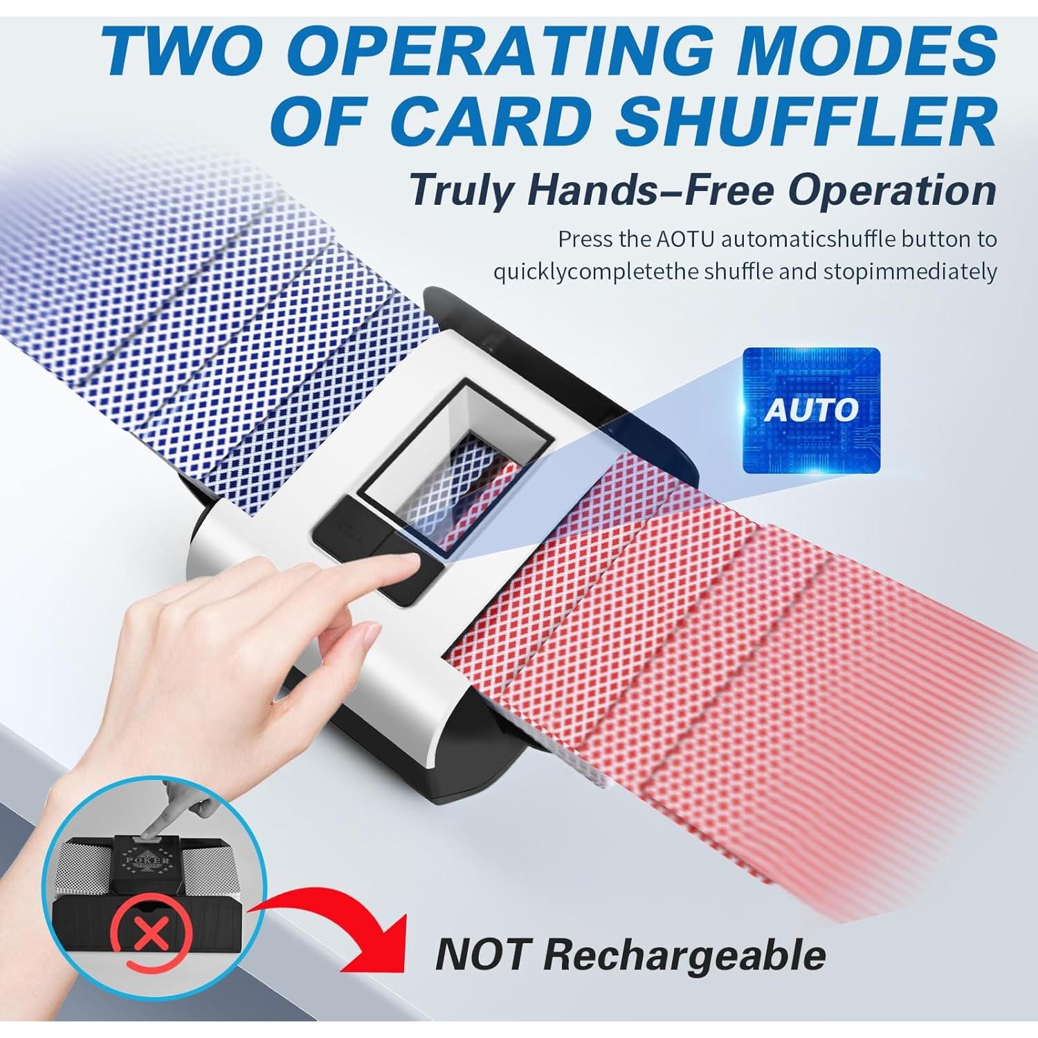 Barajador Automático de Cartas Nileole XPJ Silencioso 2000mAh