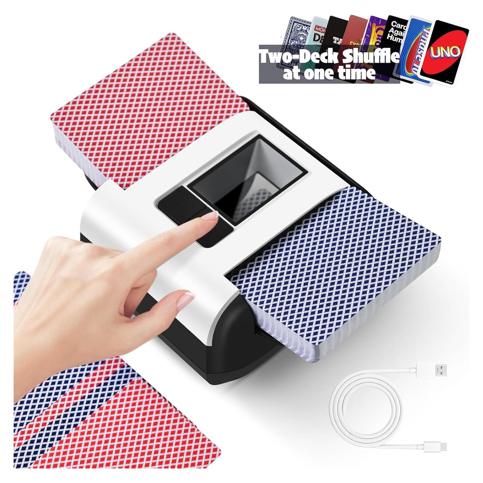 Mezclador de Cartas Automático YOOUT 2000mAh Silencioso 1-2 Barajas