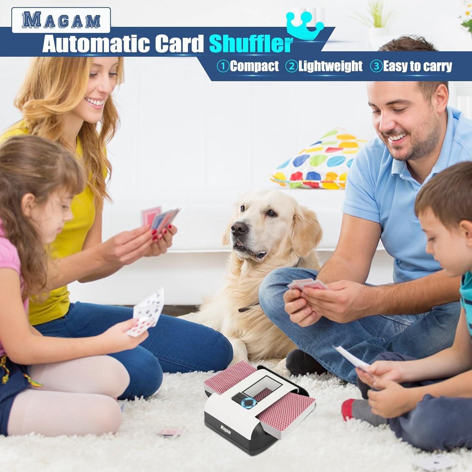 Barajador de Cartas Automático Magam - 2 Barajas, Silencioso