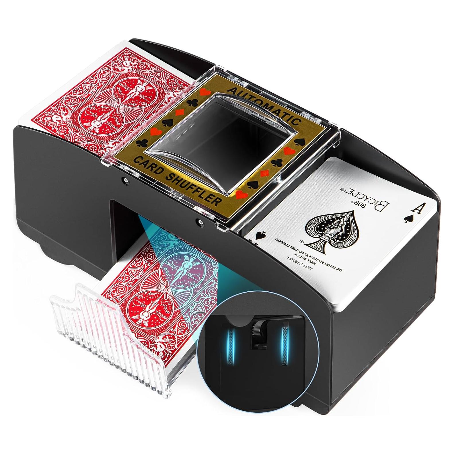 Barajador Automático de Cartas GROWNEER 1-2 Barajas Silencioso