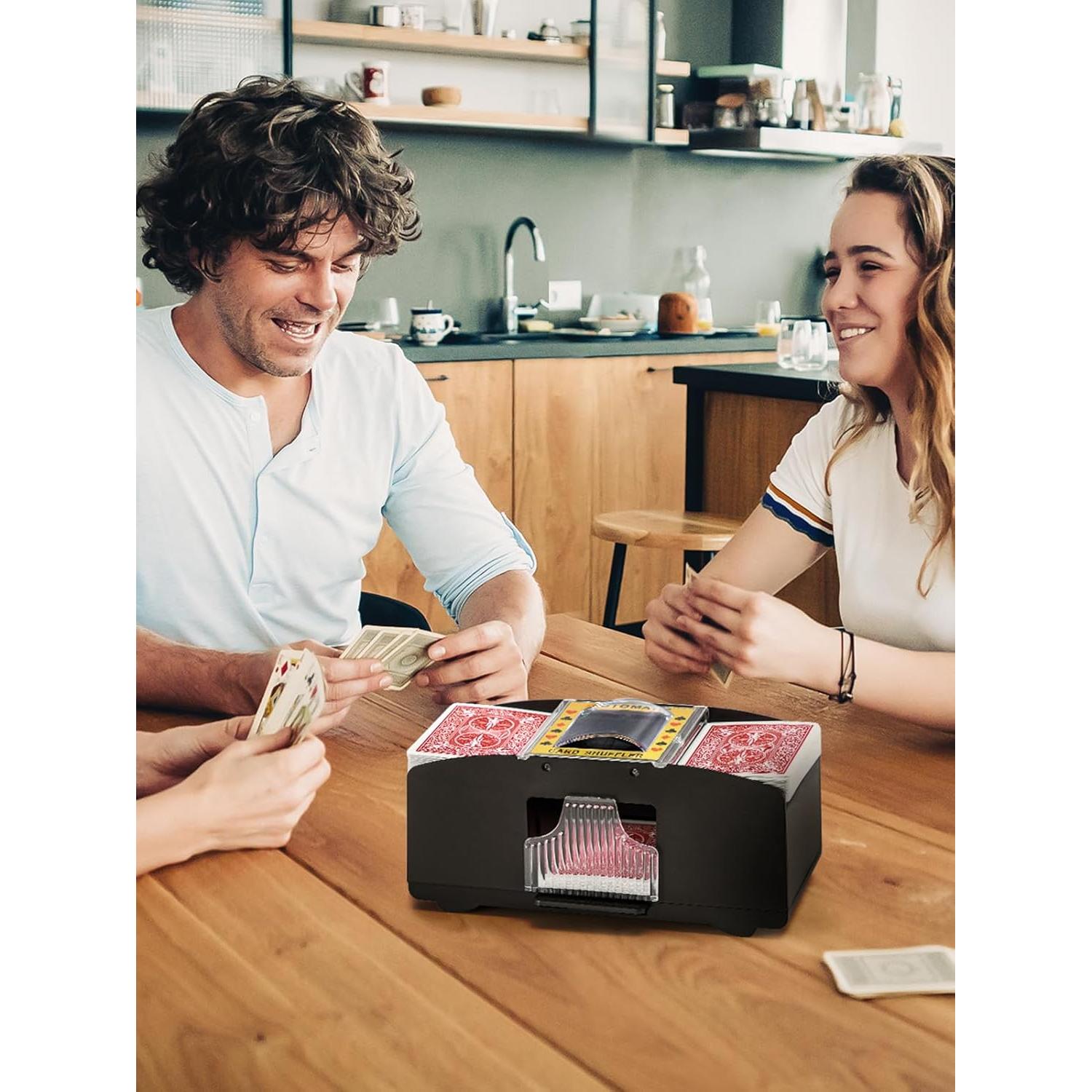 Barajador Automático de Cartas GROWNEER 1-2 Barajas Silencioso