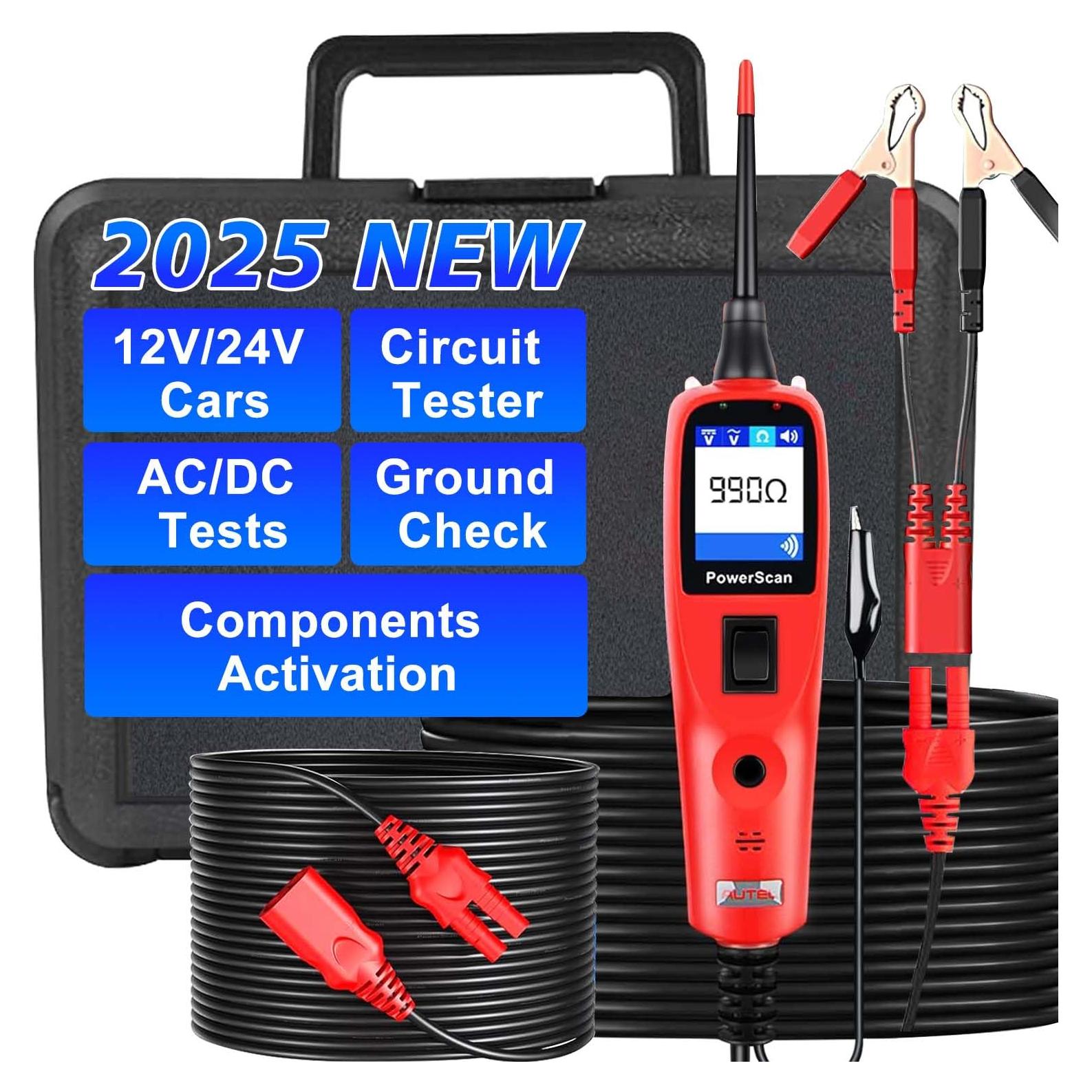 Autel PowerScan PS100 Probador de Circuitos 12V/24V con Cable 6.1m