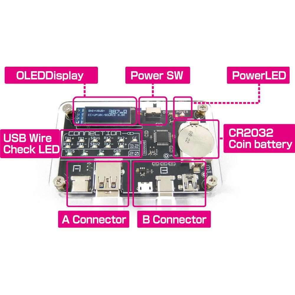 Comprobador de Cable USB BitTradeOne ADUSBCIM Digital