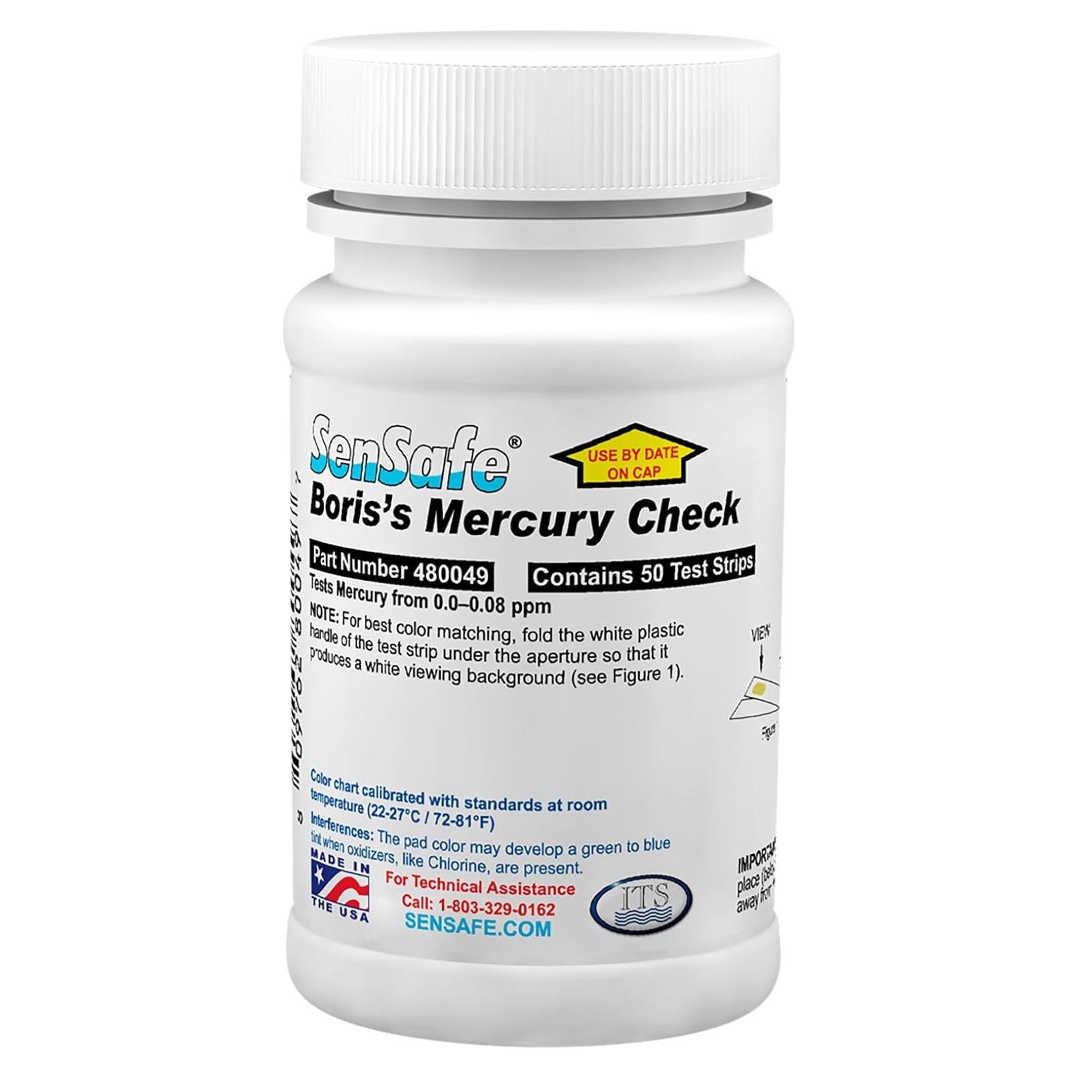 Prueba de Mercurio en Agua Industrial Test Systems 480049 - 50 Tiras