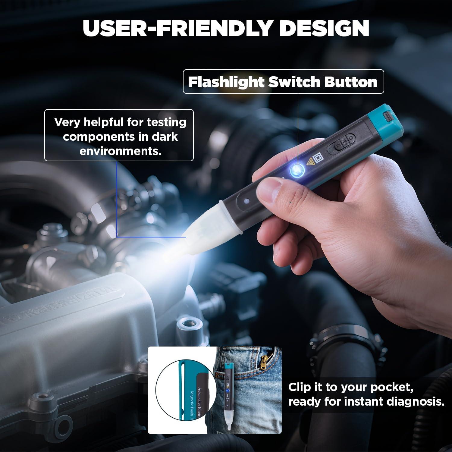 Kit de Prueba de Bobina de Encendido AKEVER con Diagnóstico LED