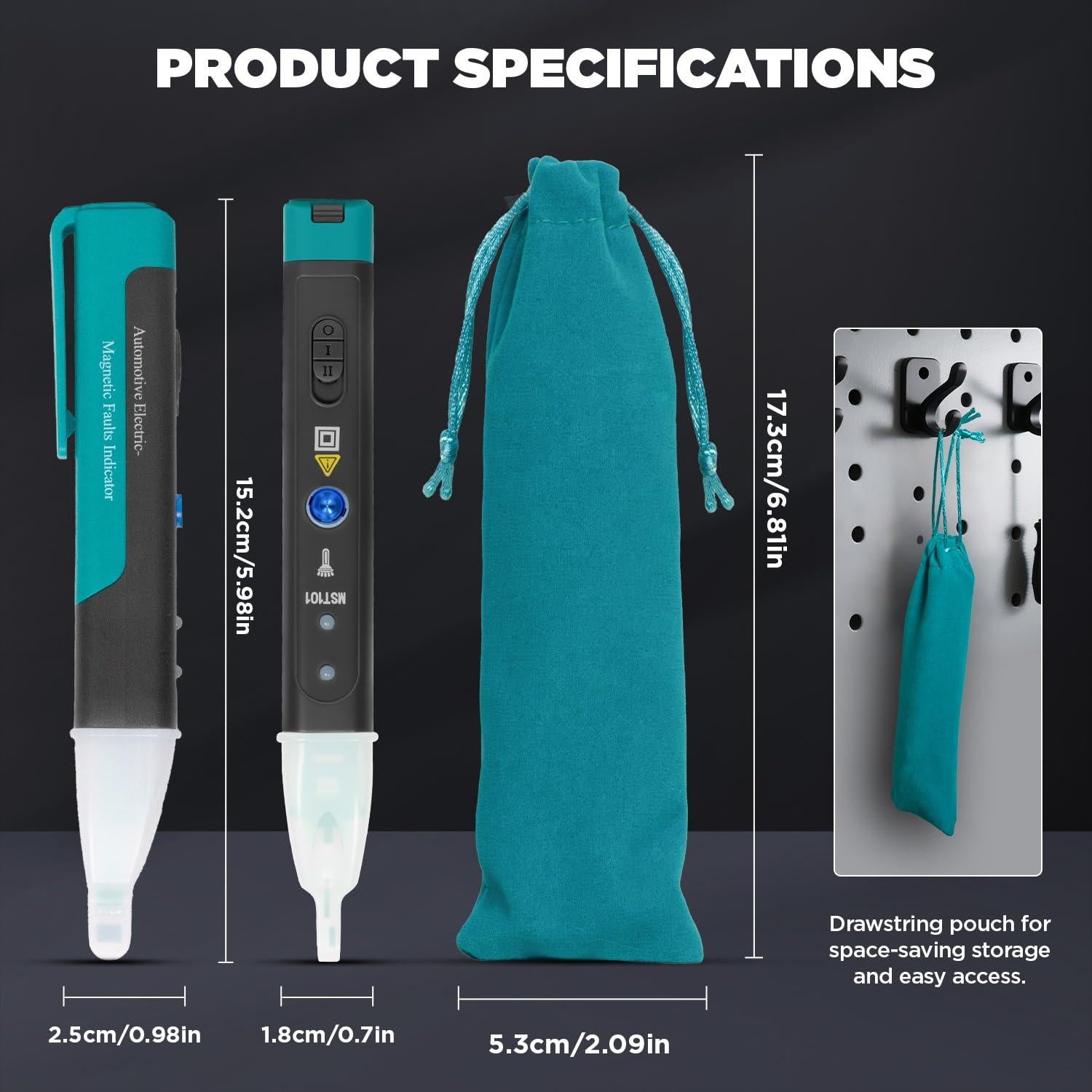 Kit de Prueba de Bobina de Encendido AKEVER con Diagnóstico LED