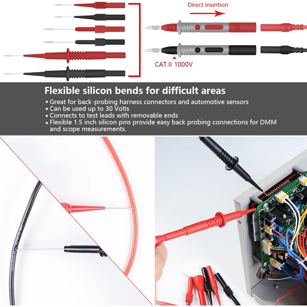 Juego de Cables de Prueba de Multímetro 22 en 1 Handskit