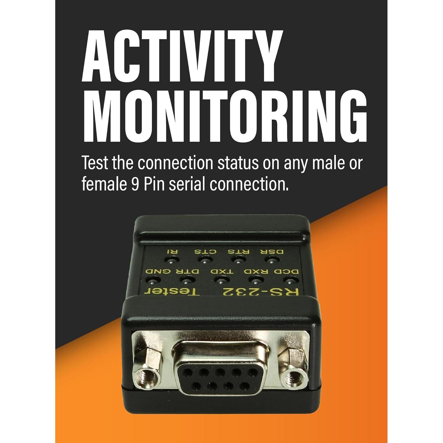 Probador de Señal RS-232 Cablemax DB9 - LED para Monitoreo