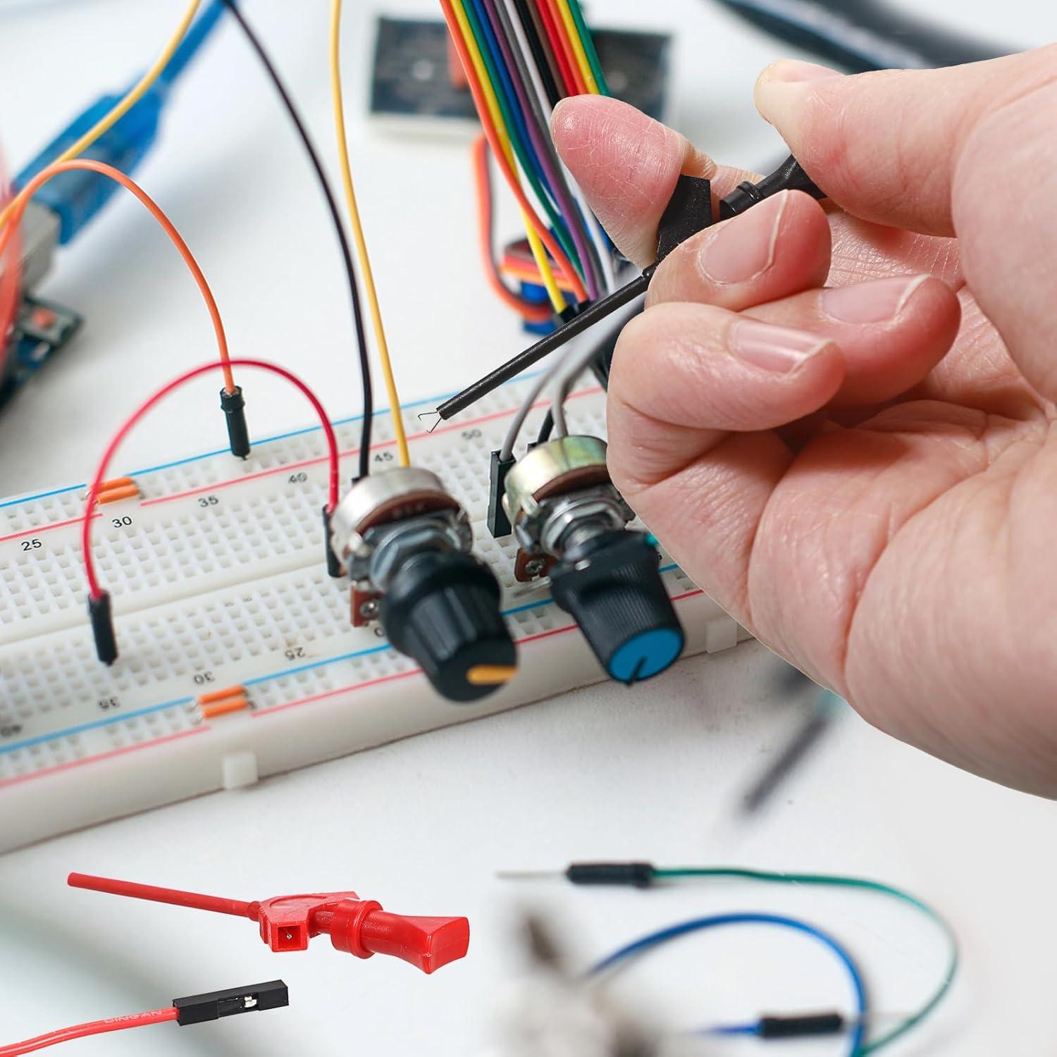 Kit de Clips de Prueba Sumnacon 10 Pcs 5 Colores para IC