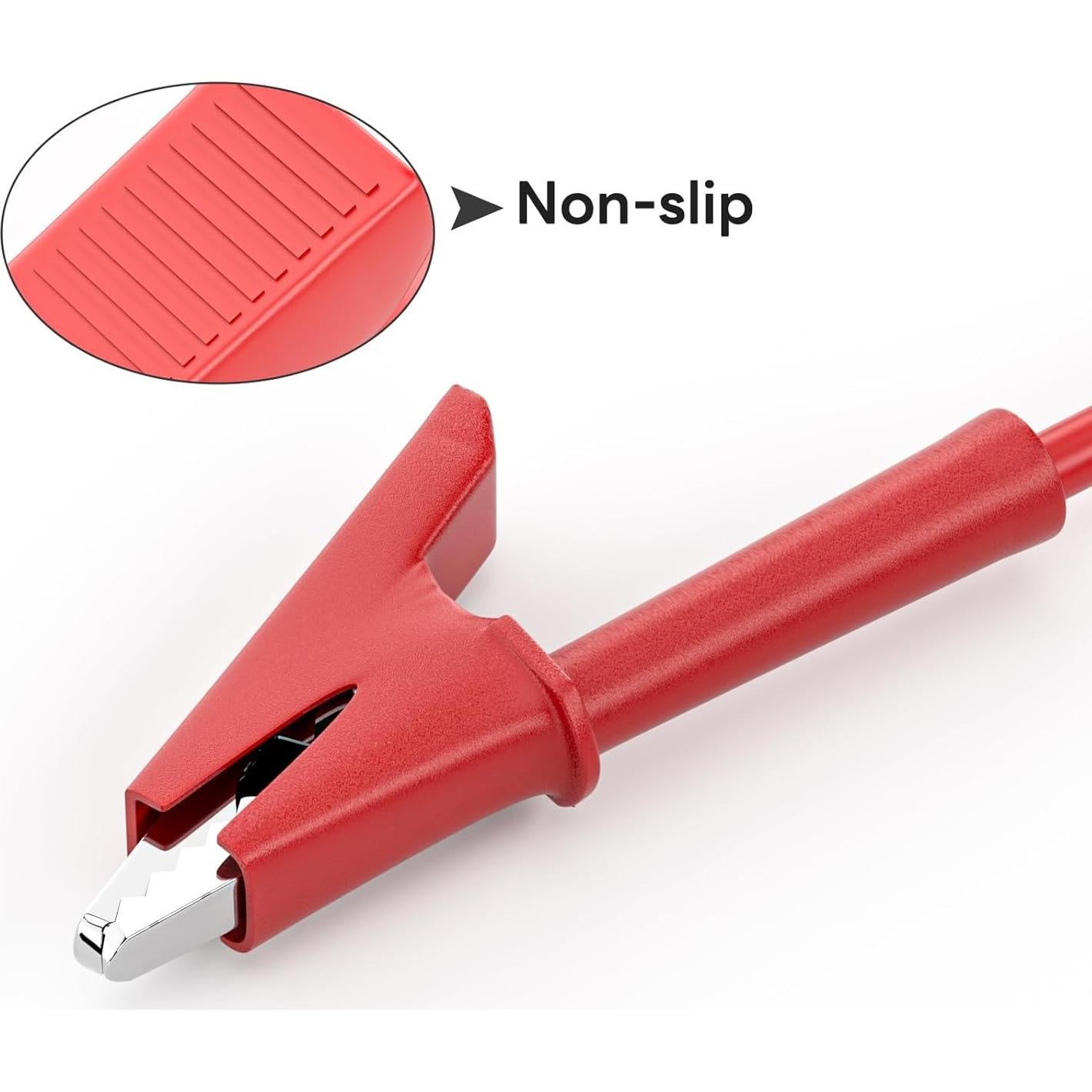 Cables de Prueba Eléctrica Goupchn 5PCS 3m Clips Cocodrilo