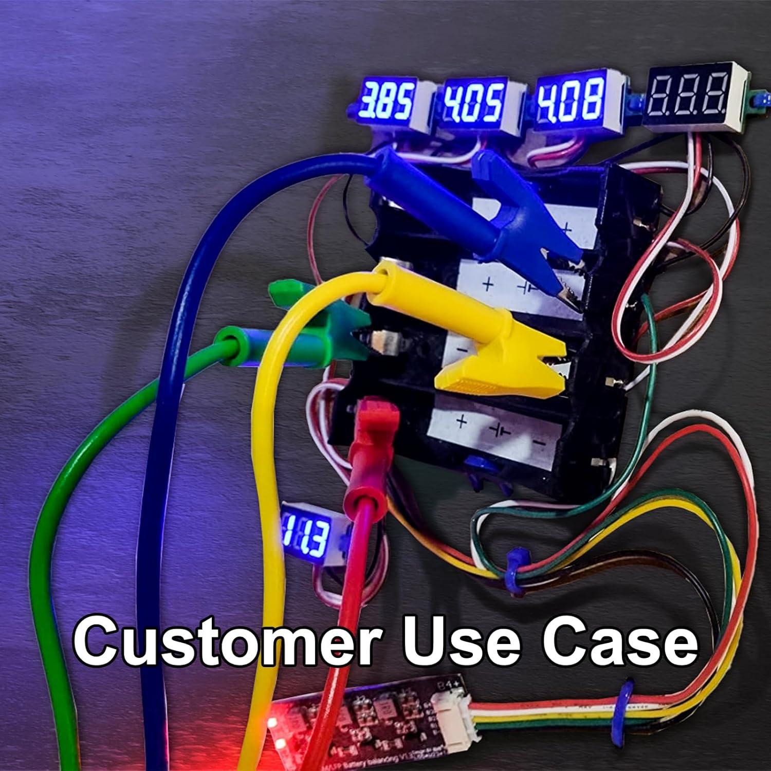 Cables de Prueba Eléctrica Goupchn 5PCS 3m Clips Cocodrilo