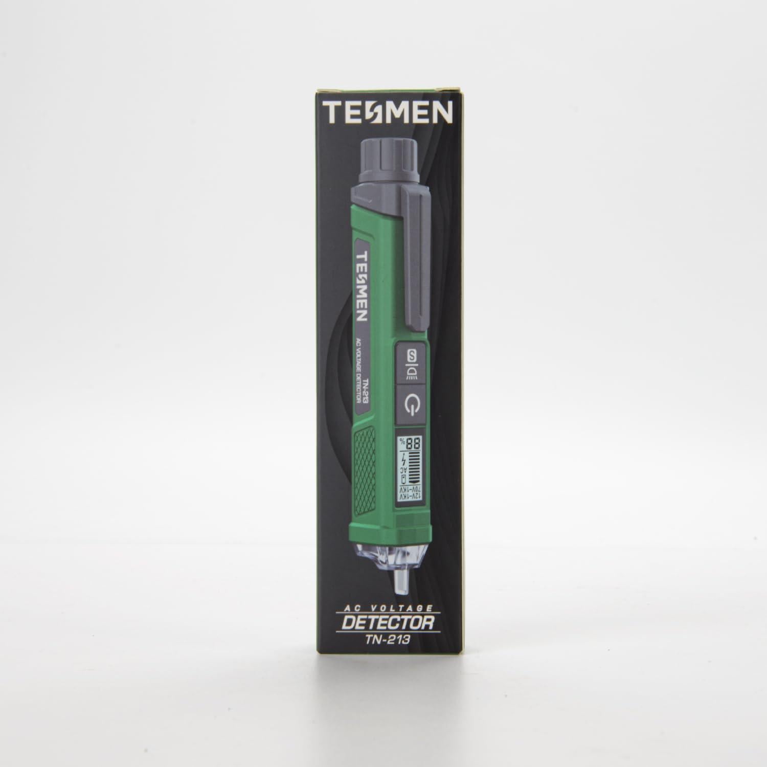 Probador de Voltaje TESMEN TN-213 Sin Contacto 12-1000V Verde