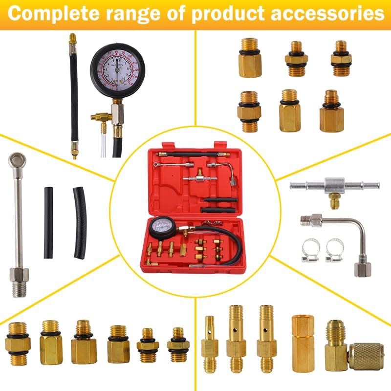 Kit Probador de Presión de Combustible ZJERYL GULL 0-10 Bar