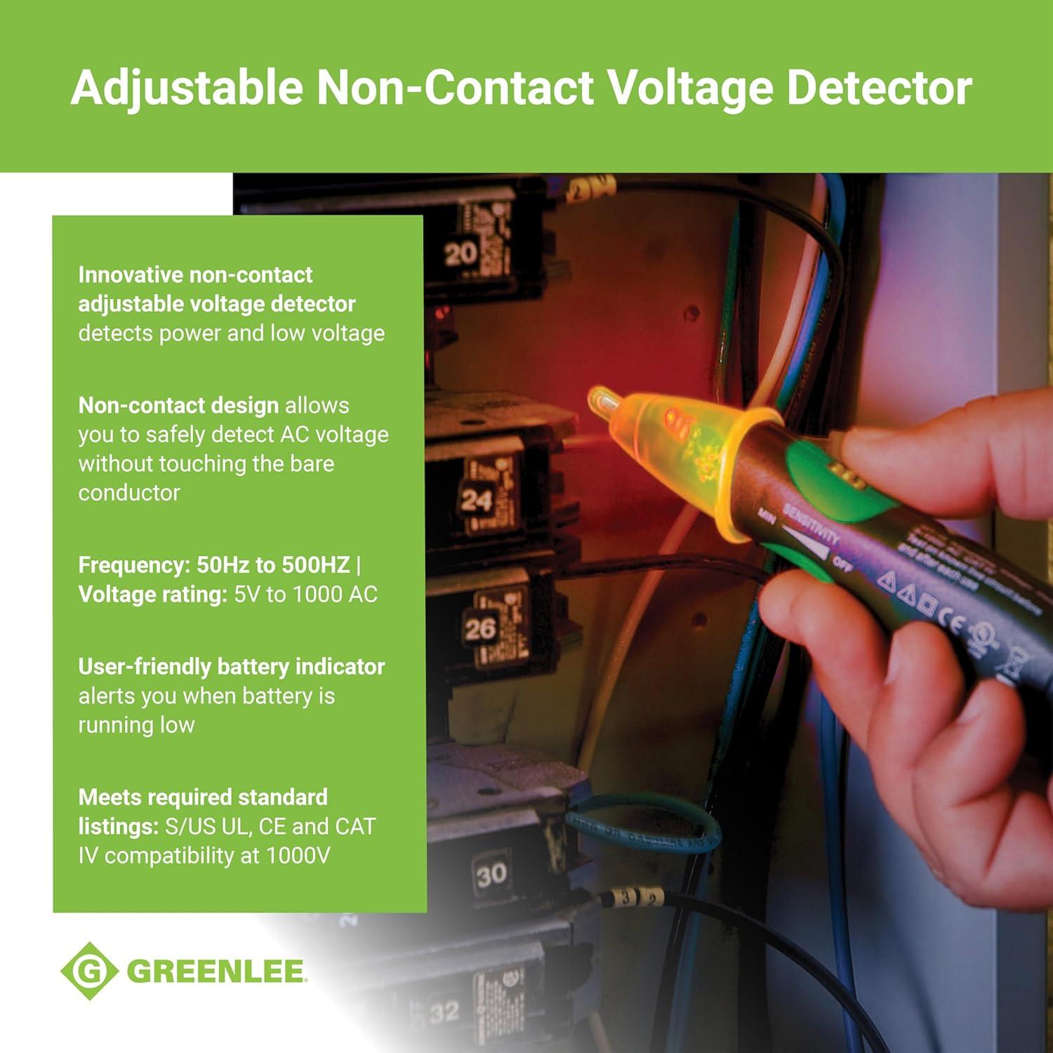 Detector de Voltaje No Contacto Greenlee GT-16, 5-1000V AC