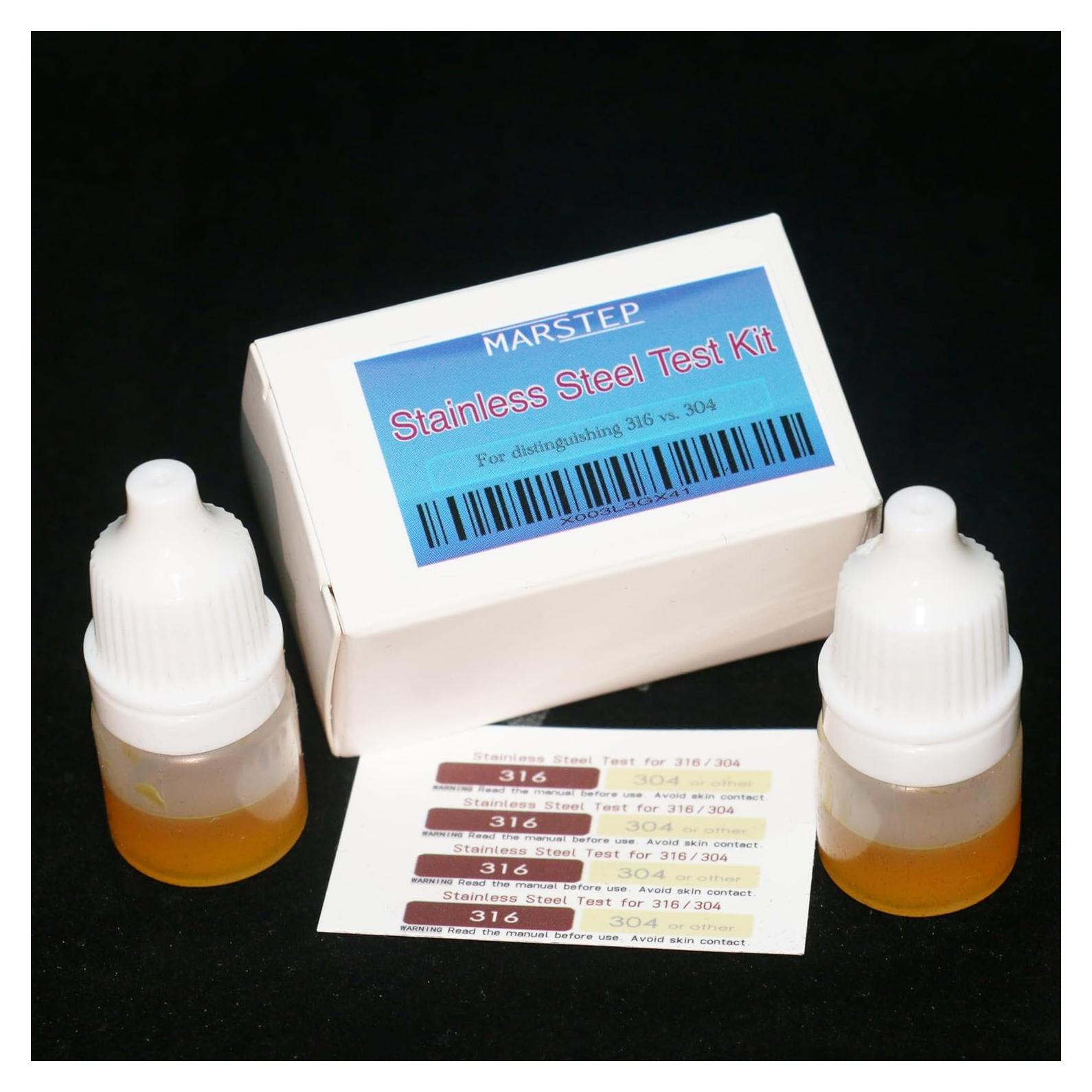 Kit de Prueba Acero Inoxidable 316/304 MARSTEP 100 Tests