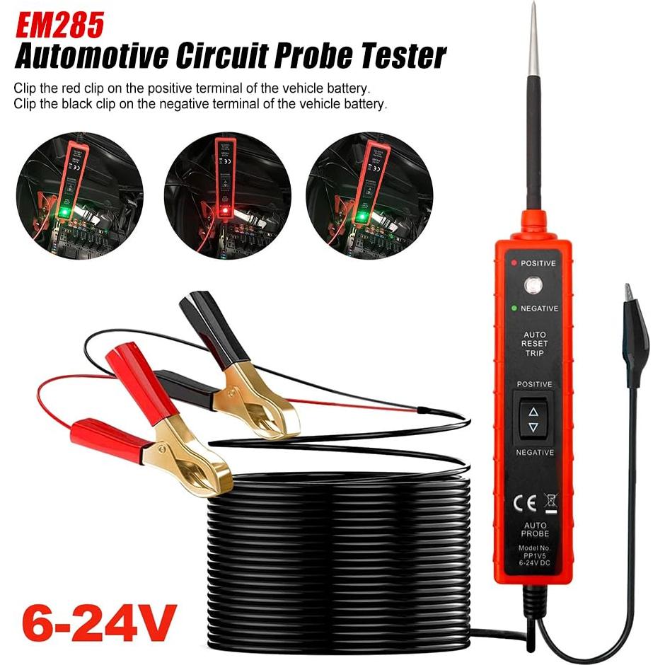 Probador de Circuito Automotriz Svzadipe Pbtc 6-24V DC 4.88m