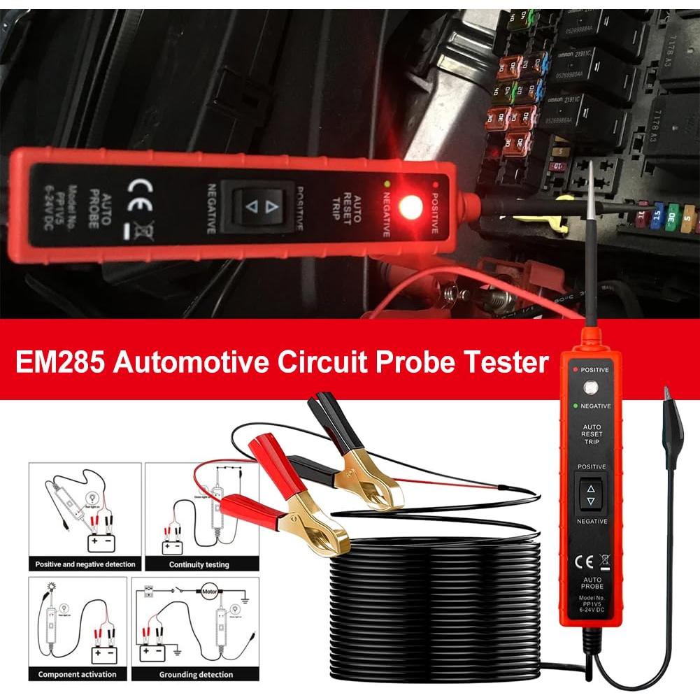 Probador de Circuito Automotriz Svzadipe Pbtc 6-24V DC 4.88m