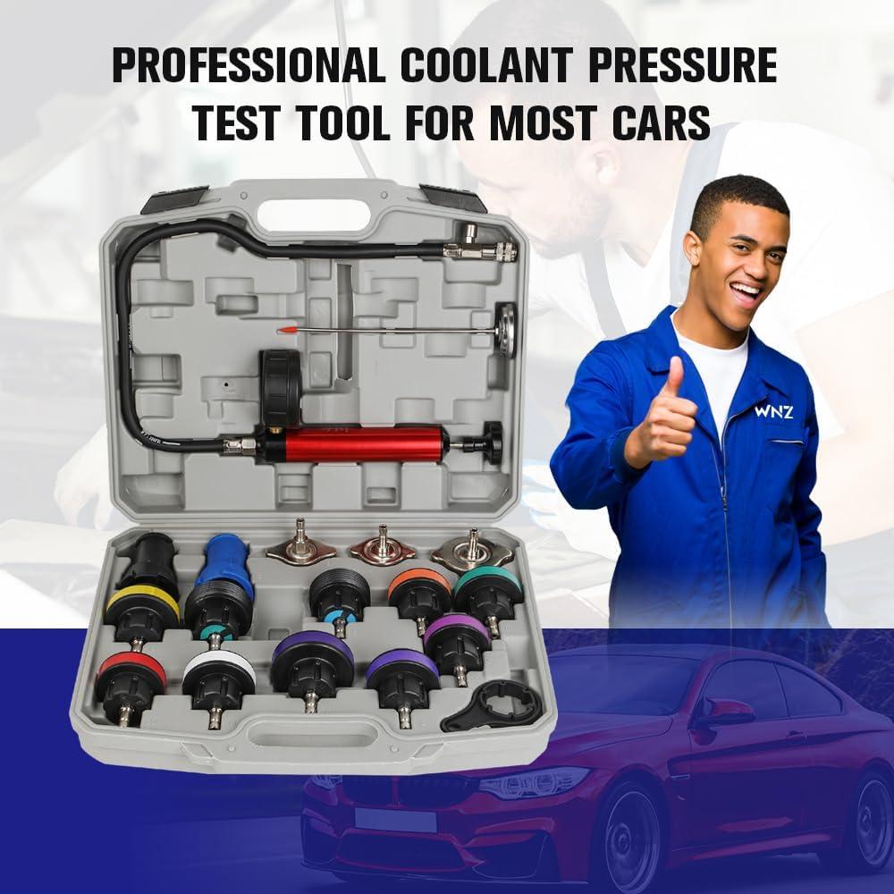 Kit de Probador de Presión de Refrigerante WNZ 18PC