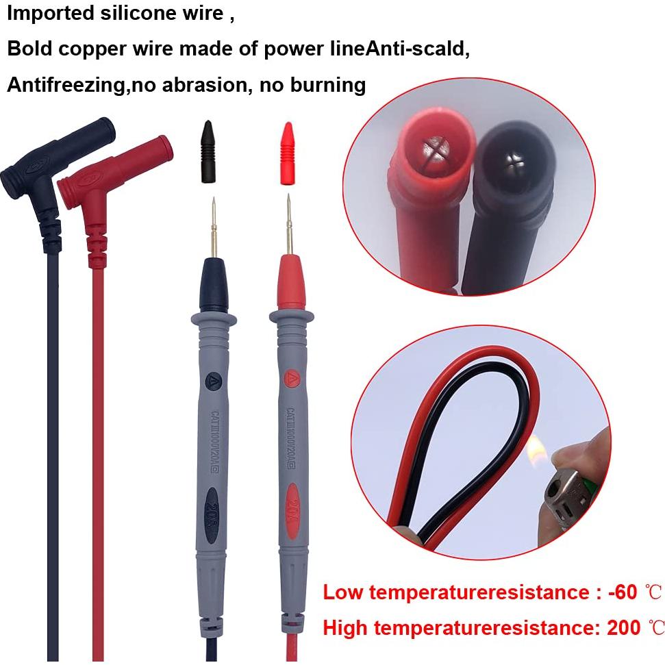 Juego de Cables de Prueba MOGAOPI TL-01 1000V 20A con Clips