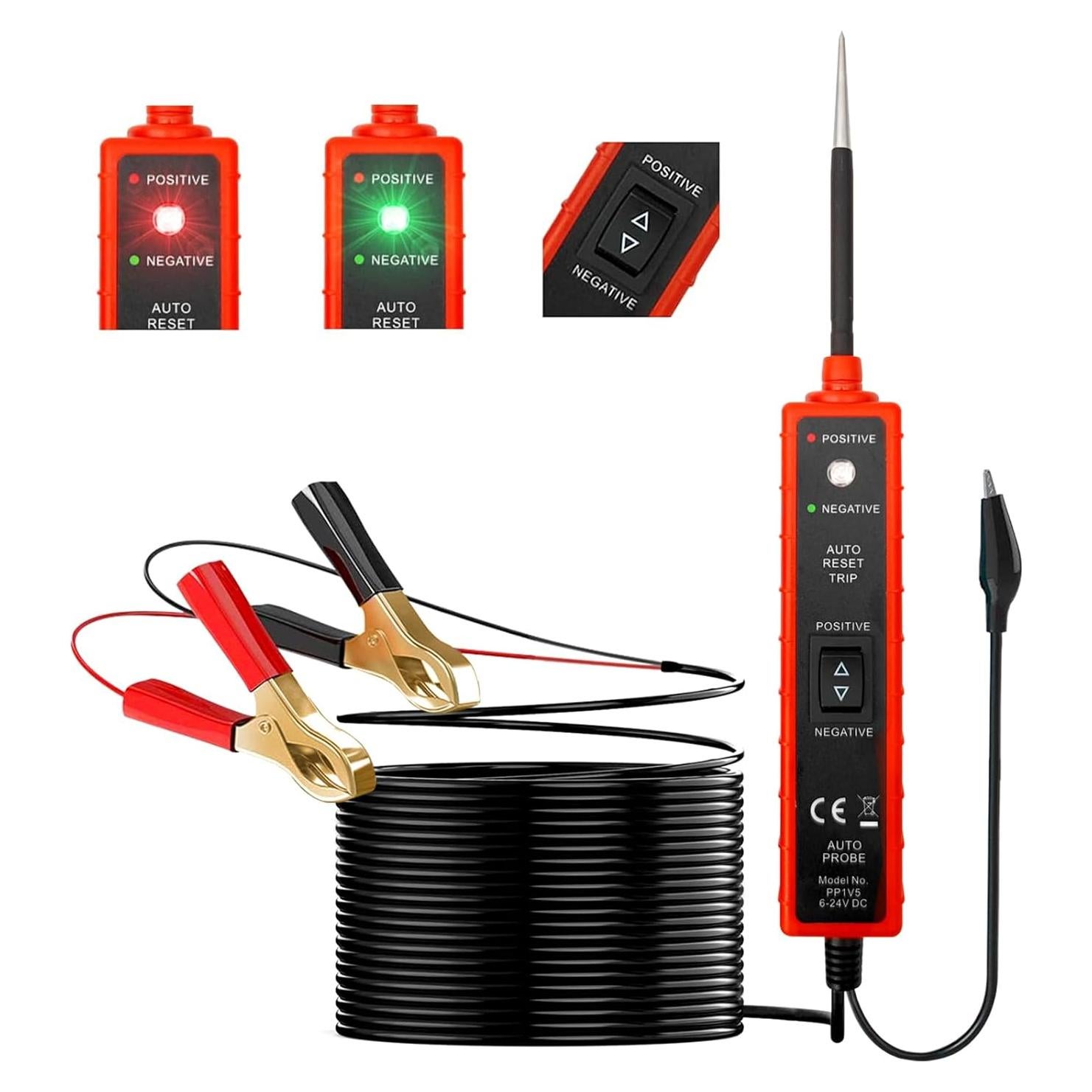 Probador de Cortocircuito LUTIFIX 6V-24V con Alarma LED