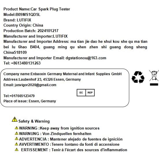 Probador de Cortocircuito LUTIFIX 6V-24V con Alarma LED