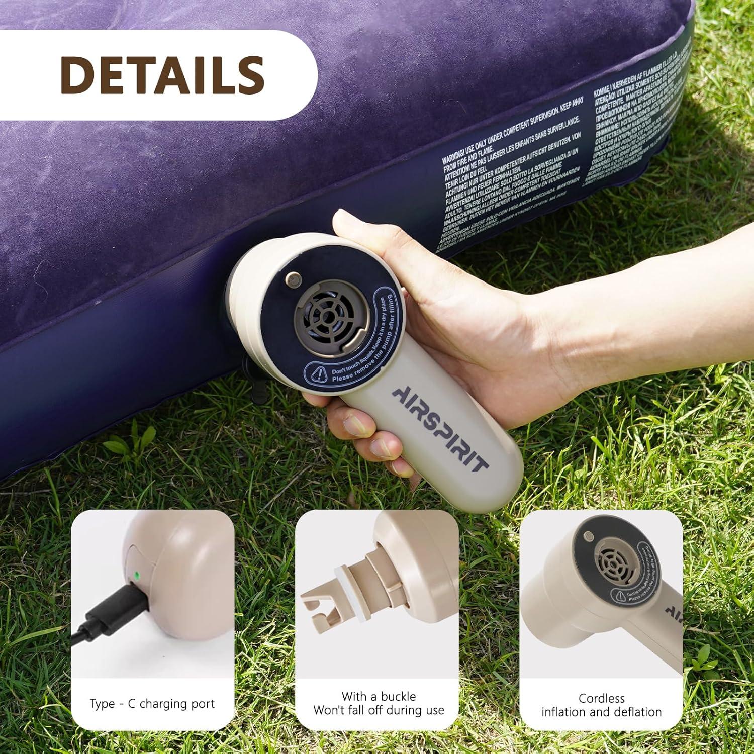 Bomba de Aire Eléctrica Portátil AIRSPIRIT MULTIPUMP 02KK 600L/min