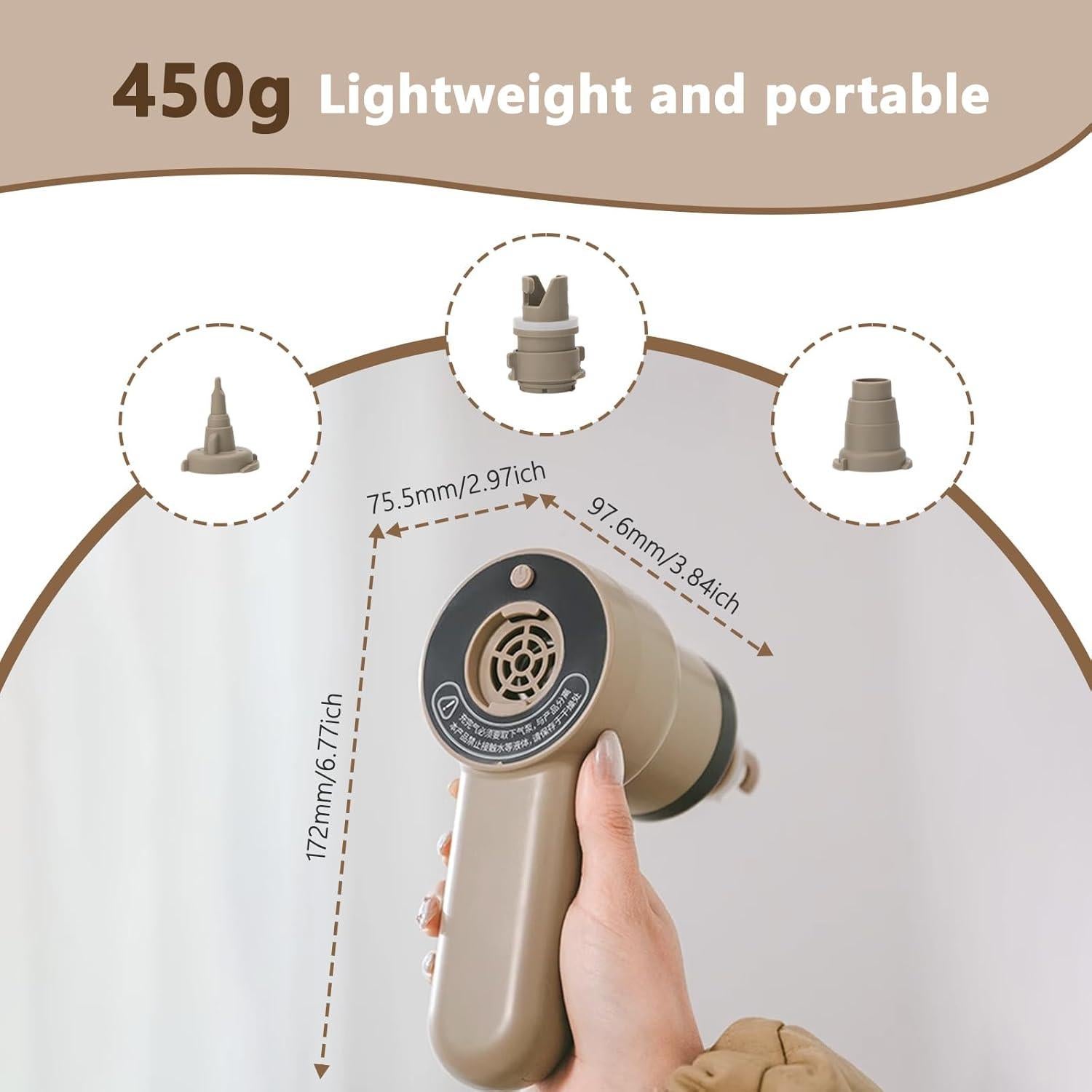 Bomba de Aire Eléctrica Portátil AIRSPIRIT MULTIPUMP 02KK 600L/min