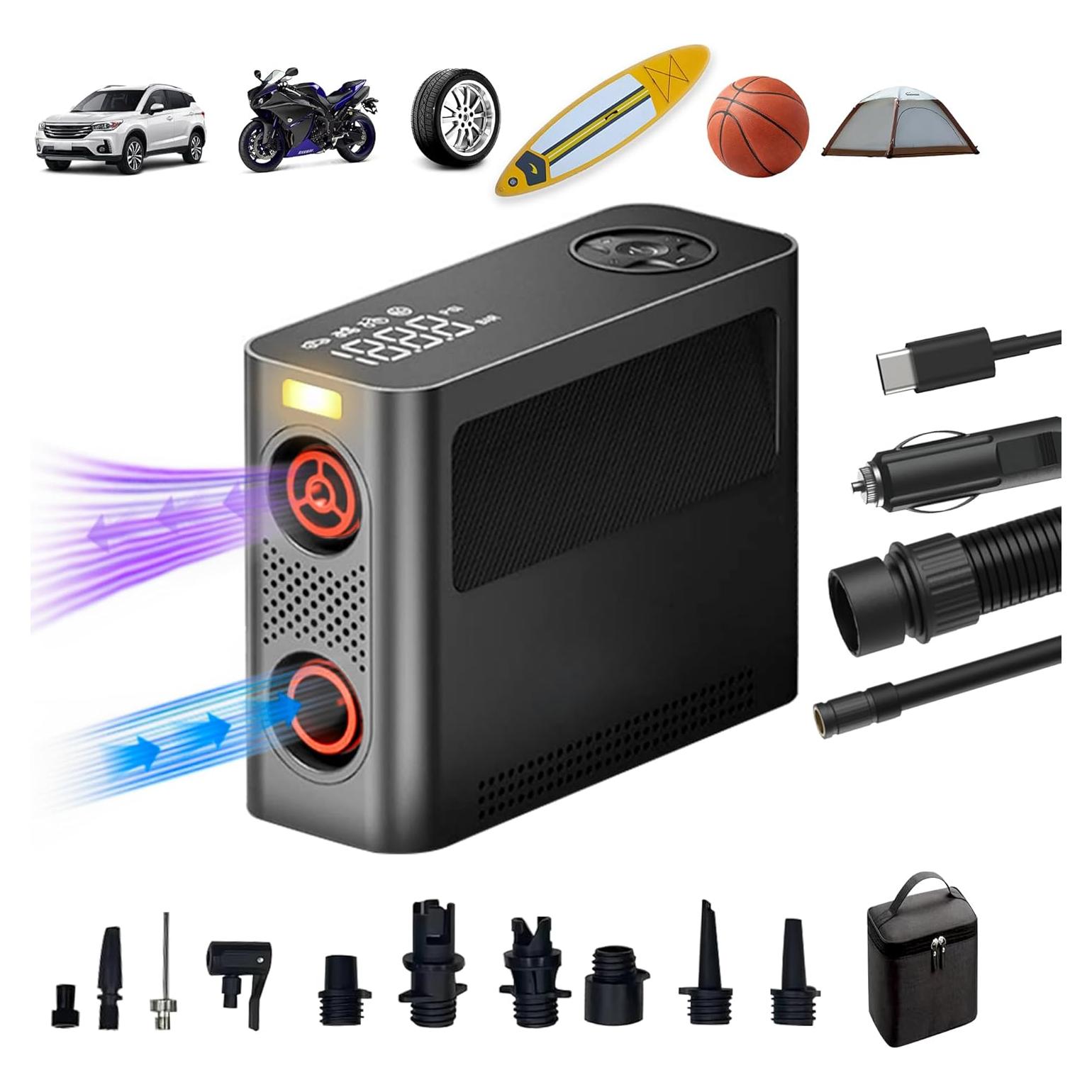 Bomba de Aire Portátil Aerogogo AGGPV 150 PSI Recargable