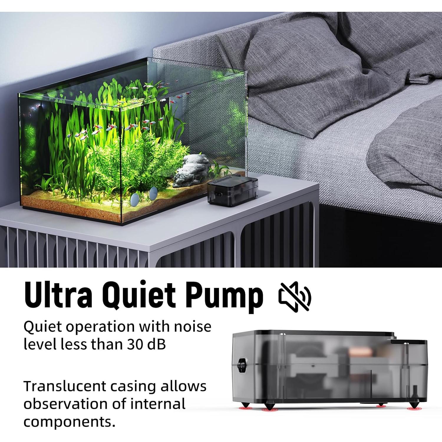 Bomba de Aire para Acuario AQUASMITH 1.5W 110.5 LPH Silenciosa