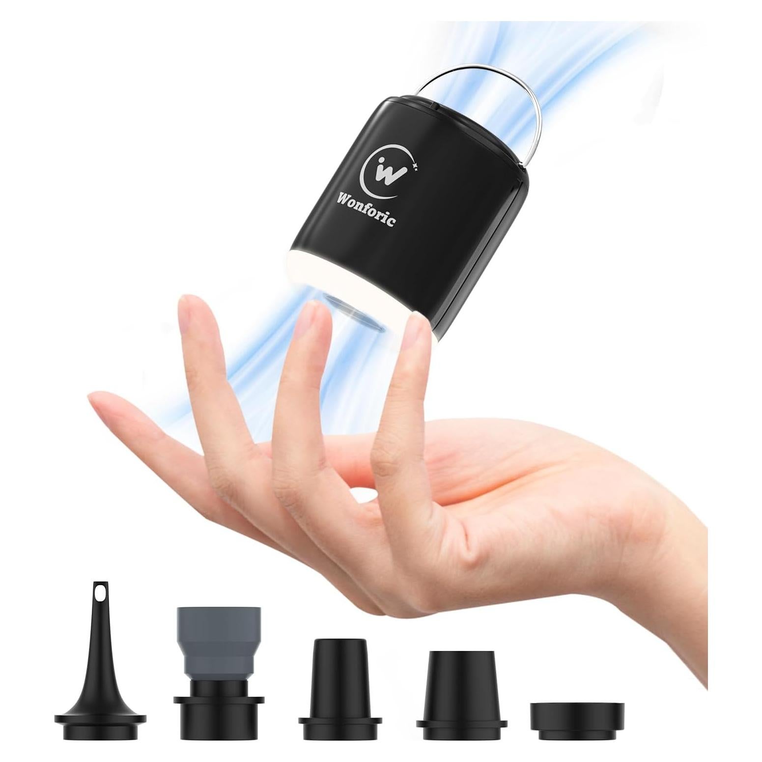 Mini Bomba de Aire Eléctrica Wonforic 4.5kPa Recargable