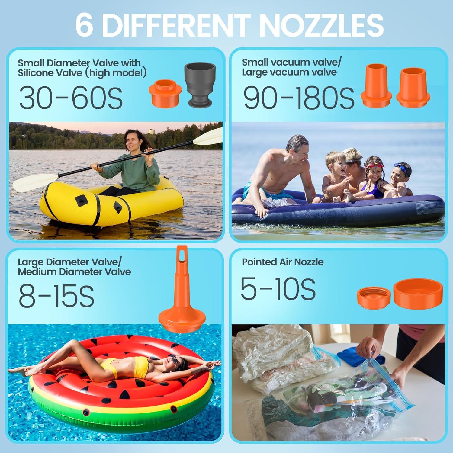 Bomba de aire portátil Beglero HM885A 3600mAh con luz