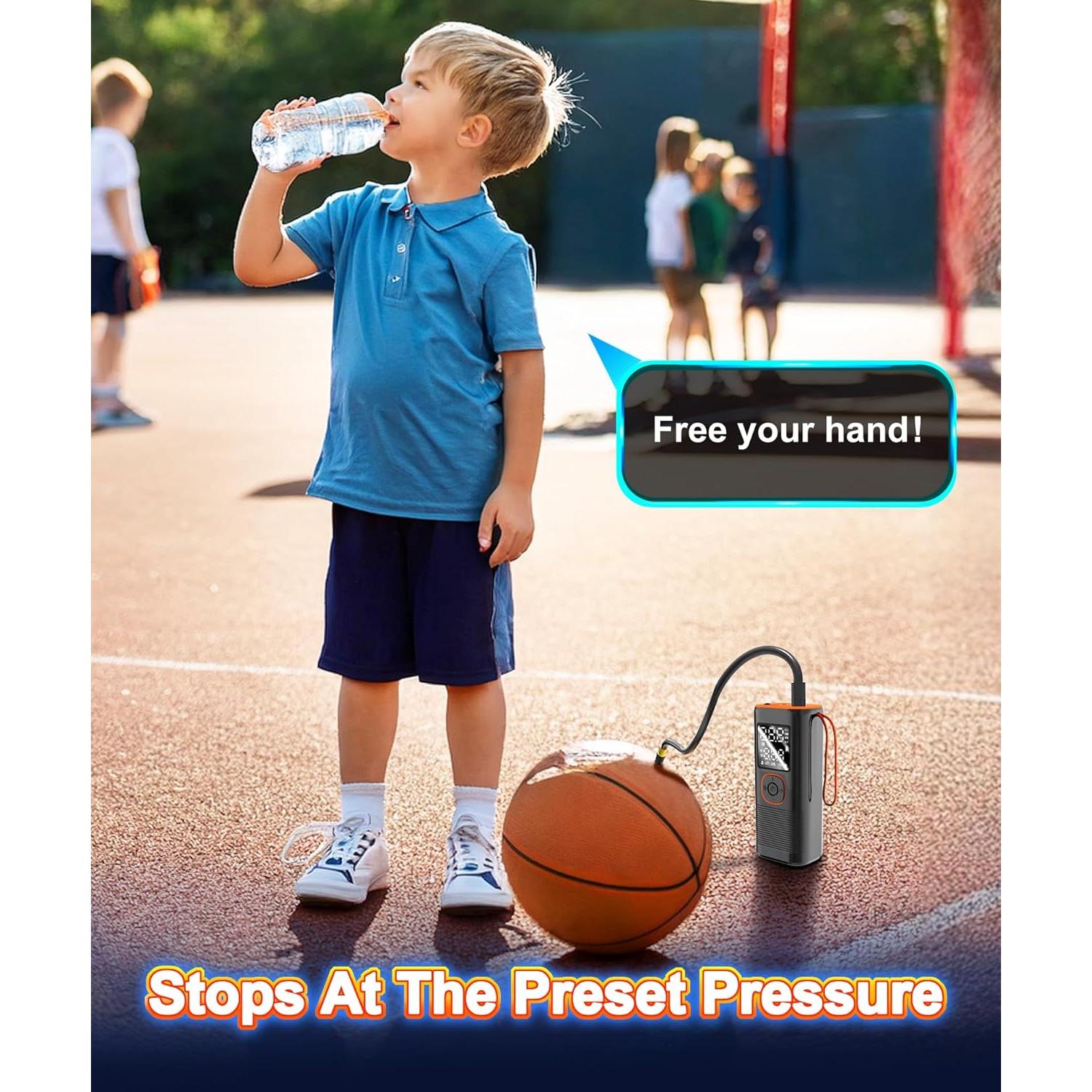 Inflador de Neumáticos Portátil iProda VP-18 160 PSI con LED