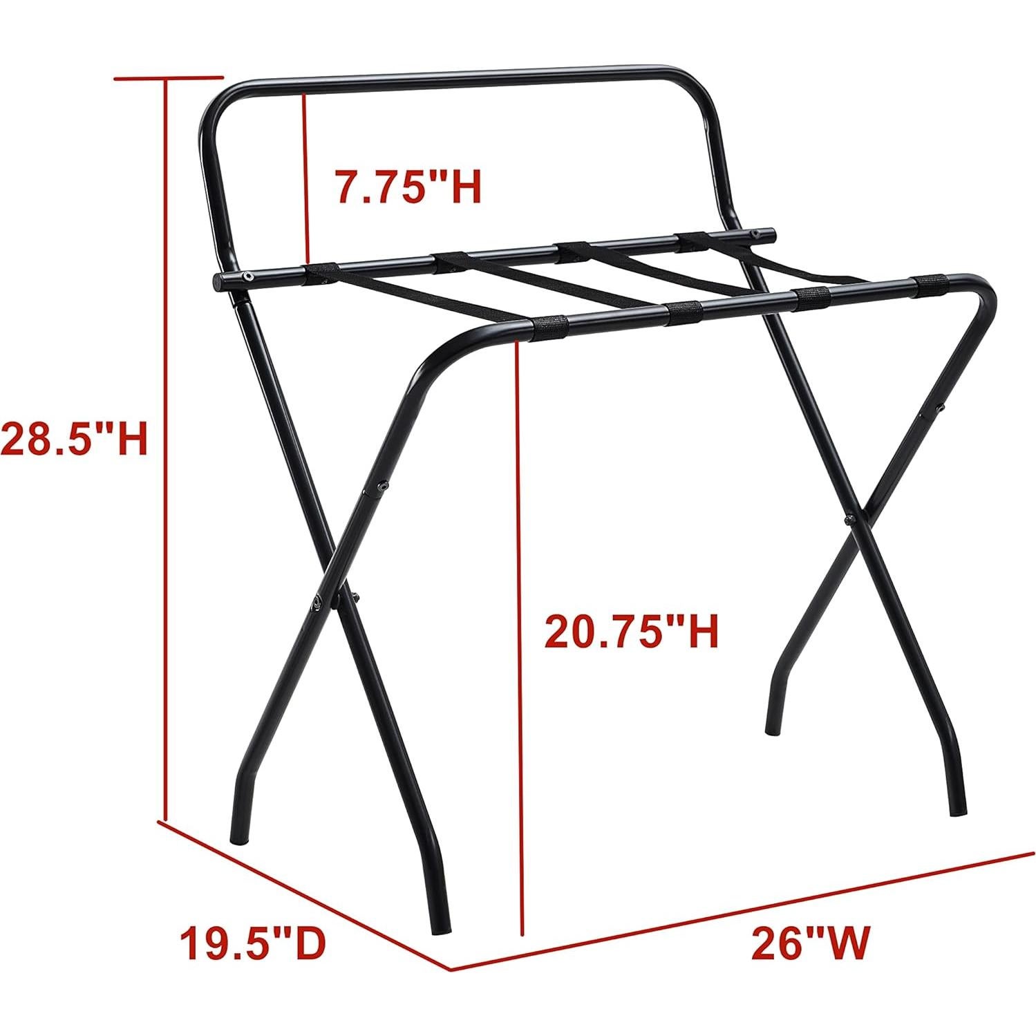 Soporte Plegable para Equipaje Muebles Kings Brand - Negro