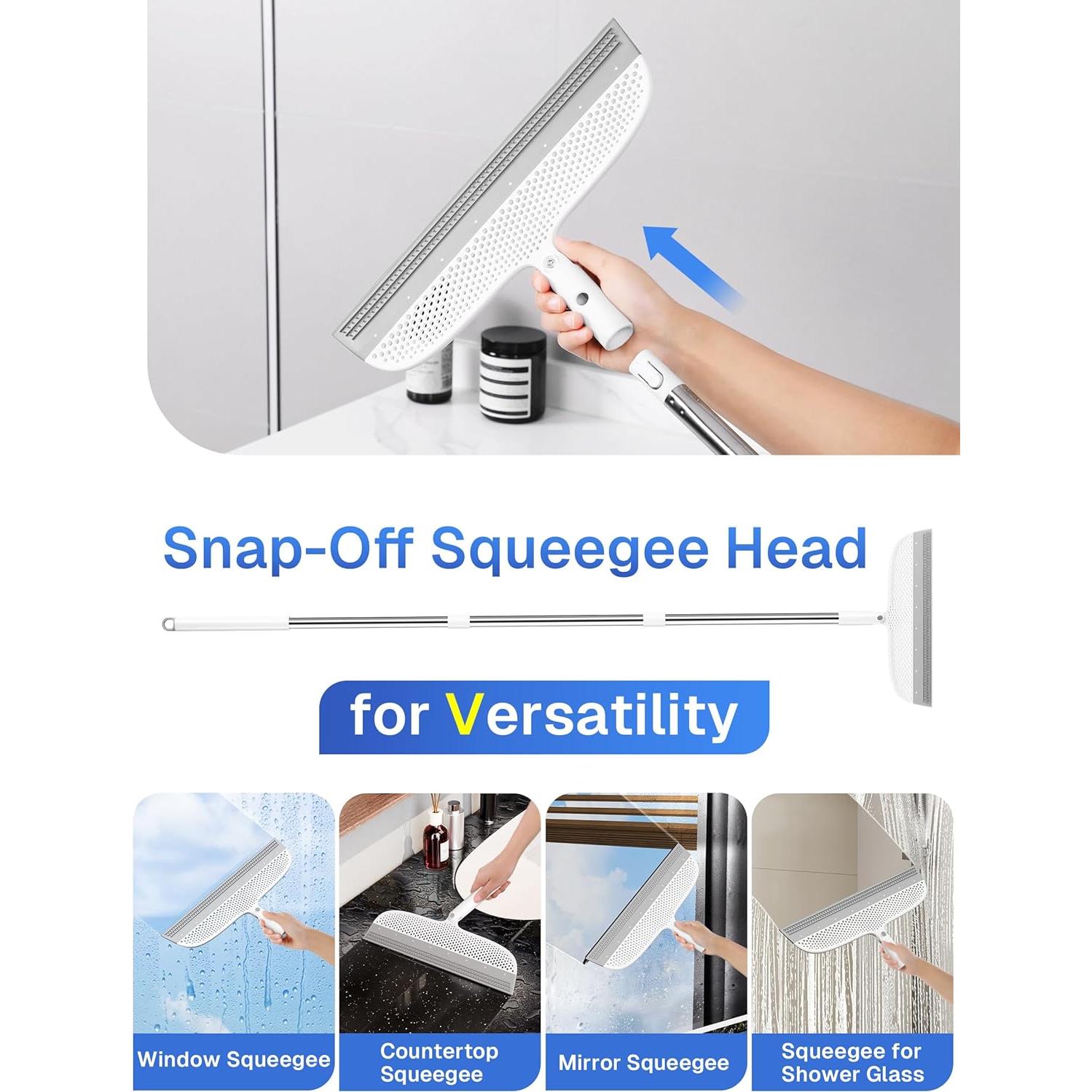 Escoba de Silicona TidyTale - Mango Ajustable para Limpieza