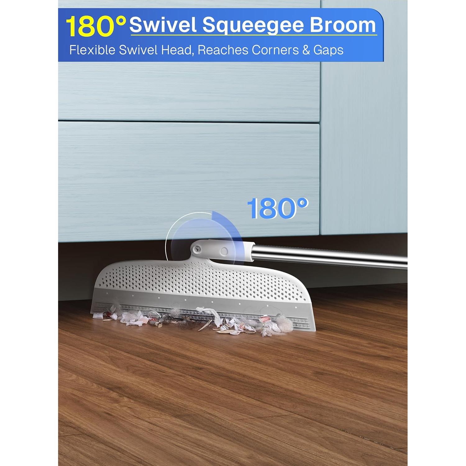 Escoba de Silicona TidyTale - Mango Ajustable para Limpieza