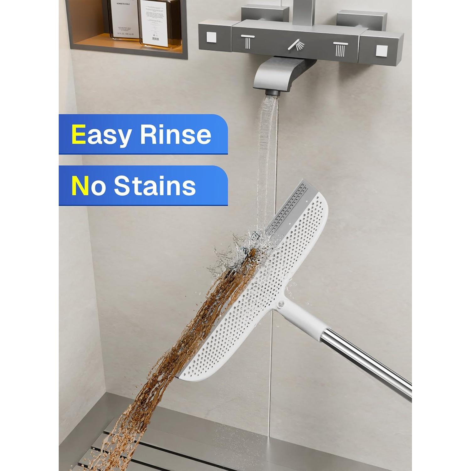 Escoba de Silicona TidyTale - Mango Ajustable para Limpieza