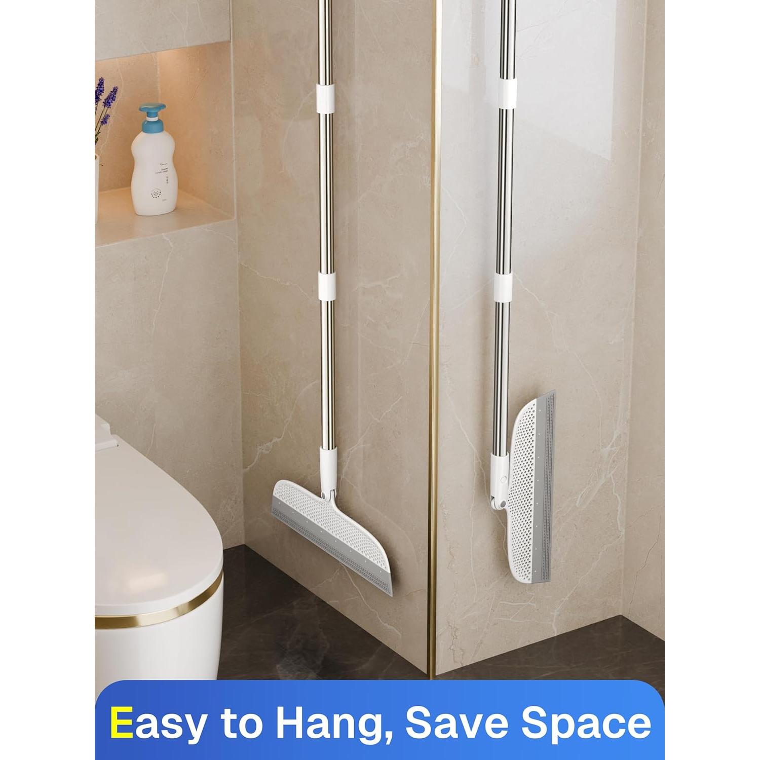 Escoba de Silicona TidyTale - Mango Ajustable para Limpieza