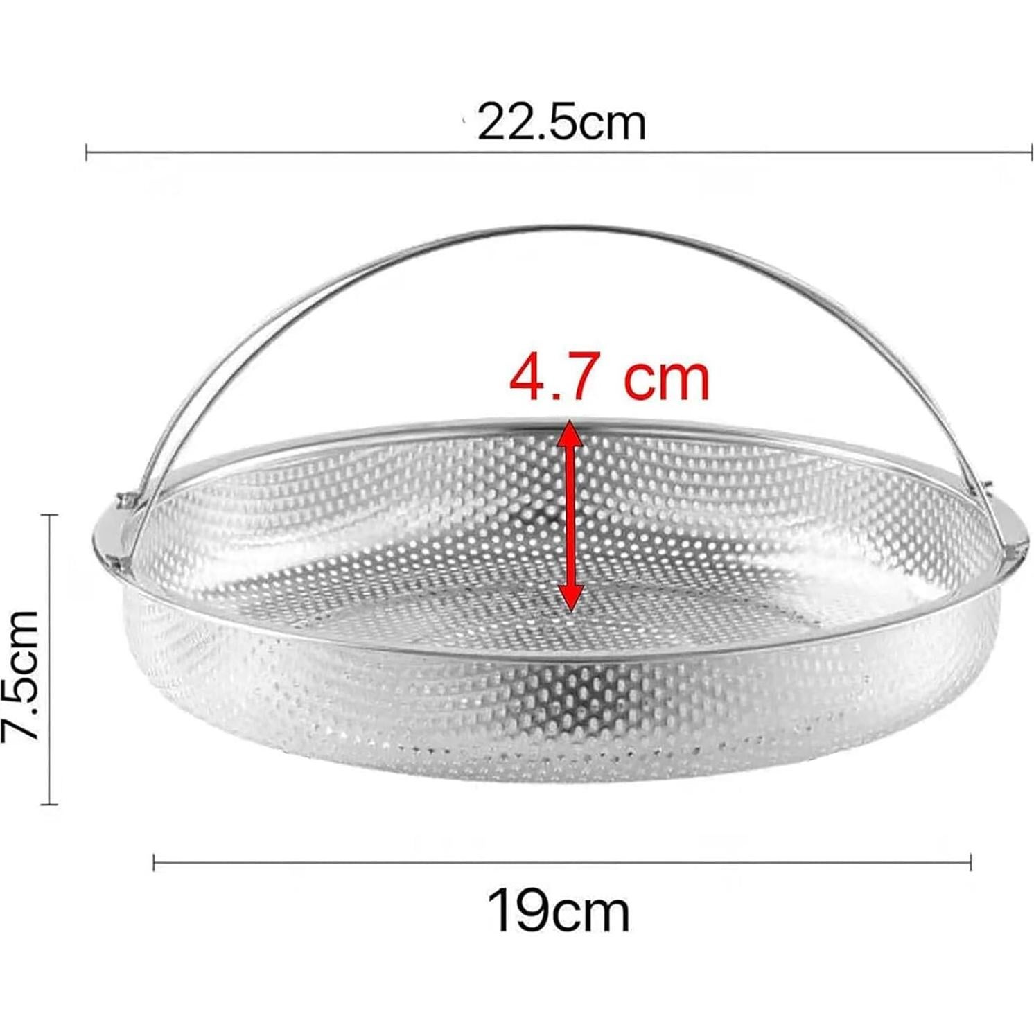 Cesta de Vapor de Acero Inoxidable Yansanido 22.4 cm Mediana