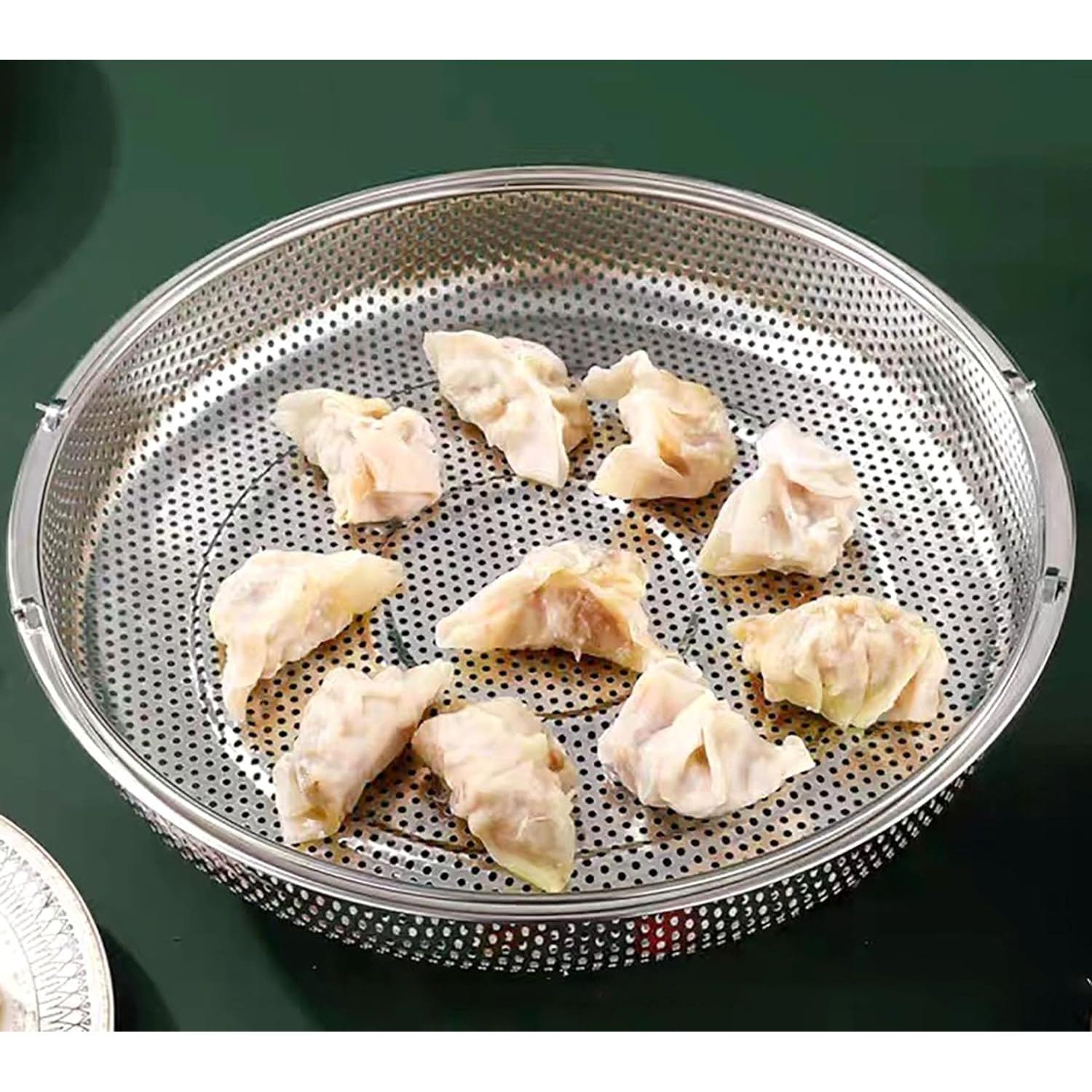 Cesta de Vapor de Acero Inoxidable Yansanido 22.4 cm Mediana