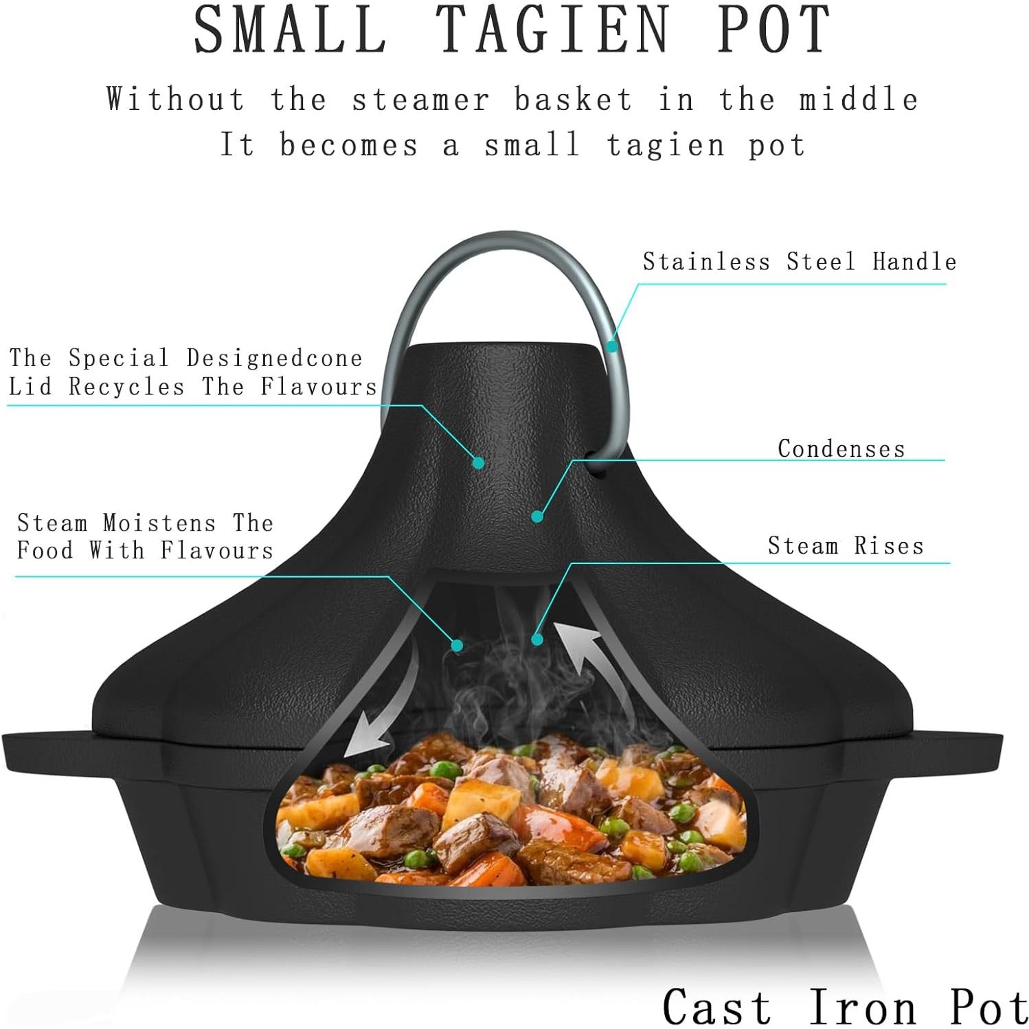 Cacerola de Hierro Fundido UKENEM 19.8 cm Multifuncional