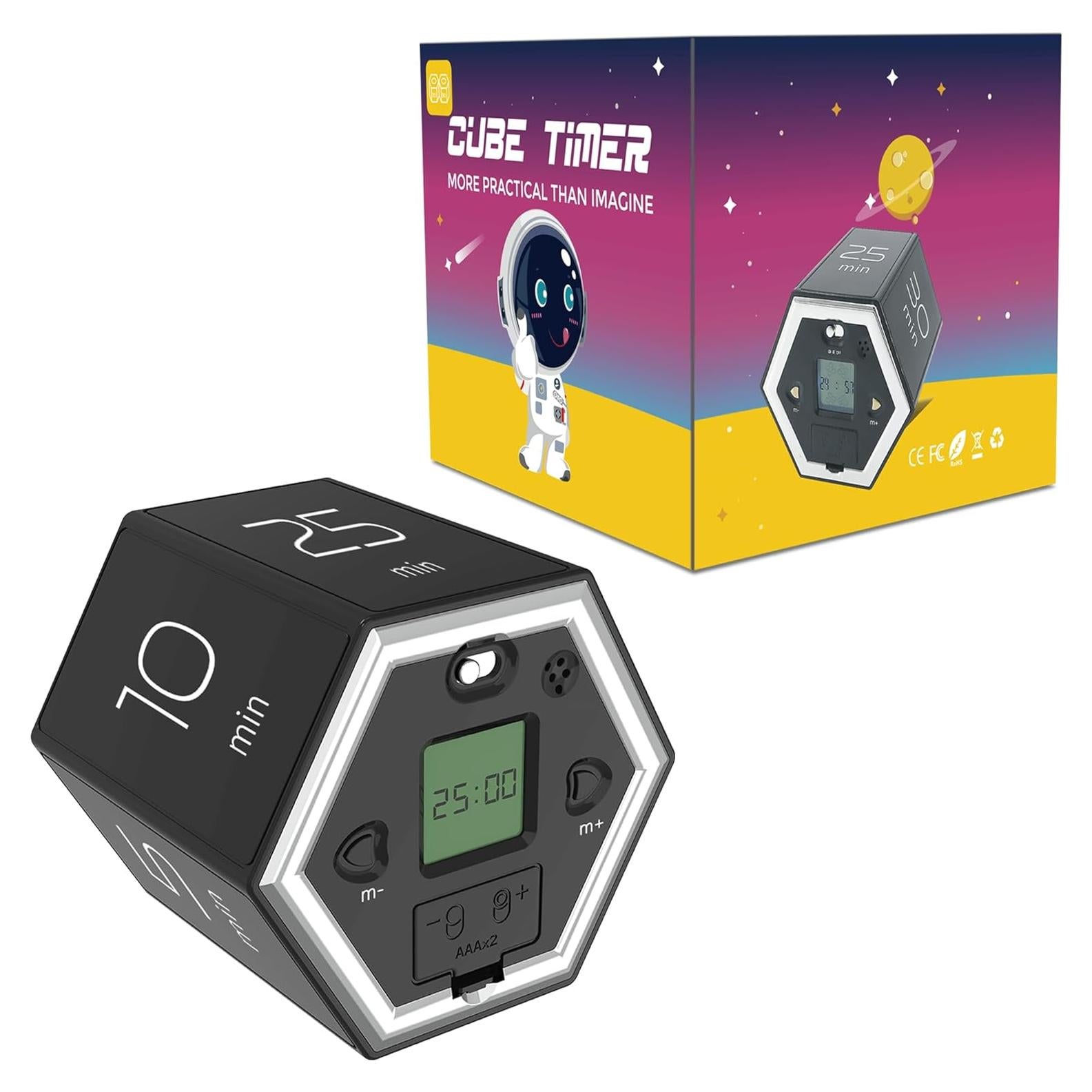 Temporizador Digital Hexagonal Hanlverk con Alarma Silenciosa