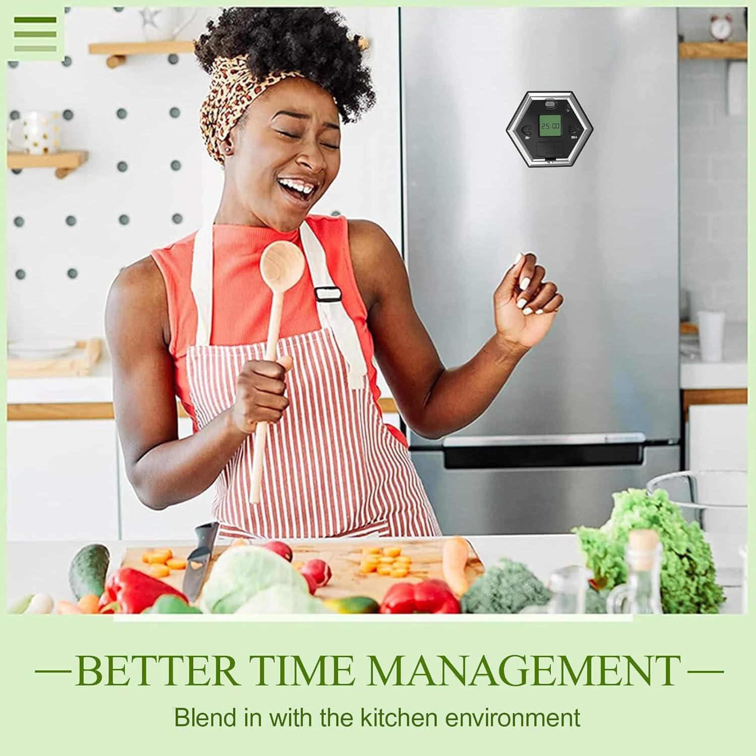 Temporizador Digital Hexagonal Hanlverk con Alarma Silenciosa