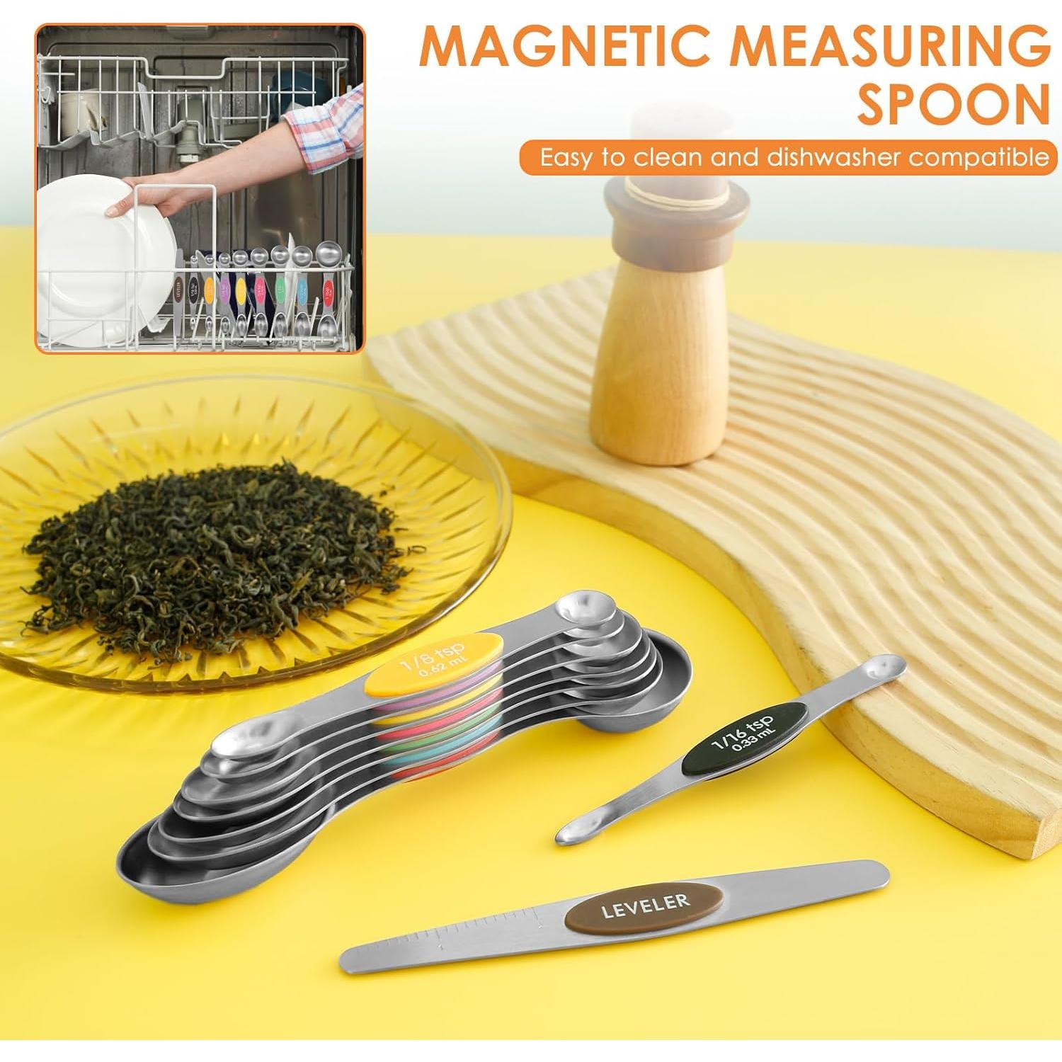 Cucharas Medidoras Magnéticas Acero Inoxidable YMKWZ 15ml