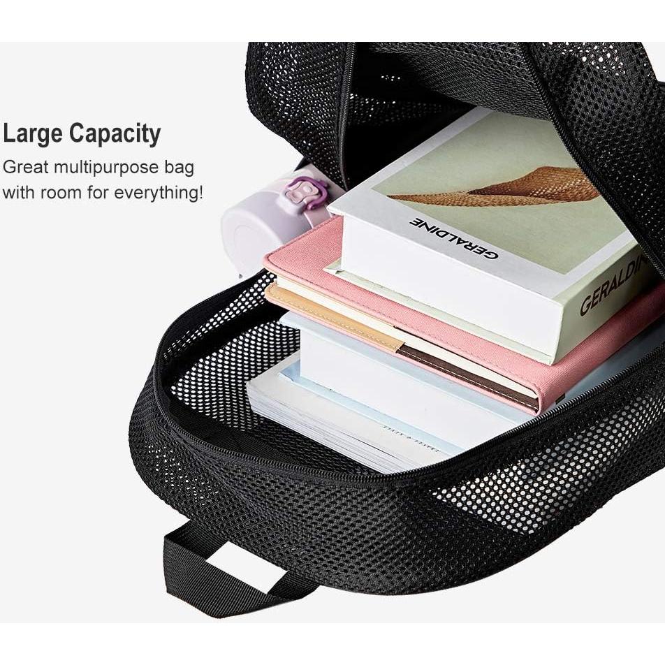 Mochila de Malla Resistente COVAX 42x33x14cm para Deportes