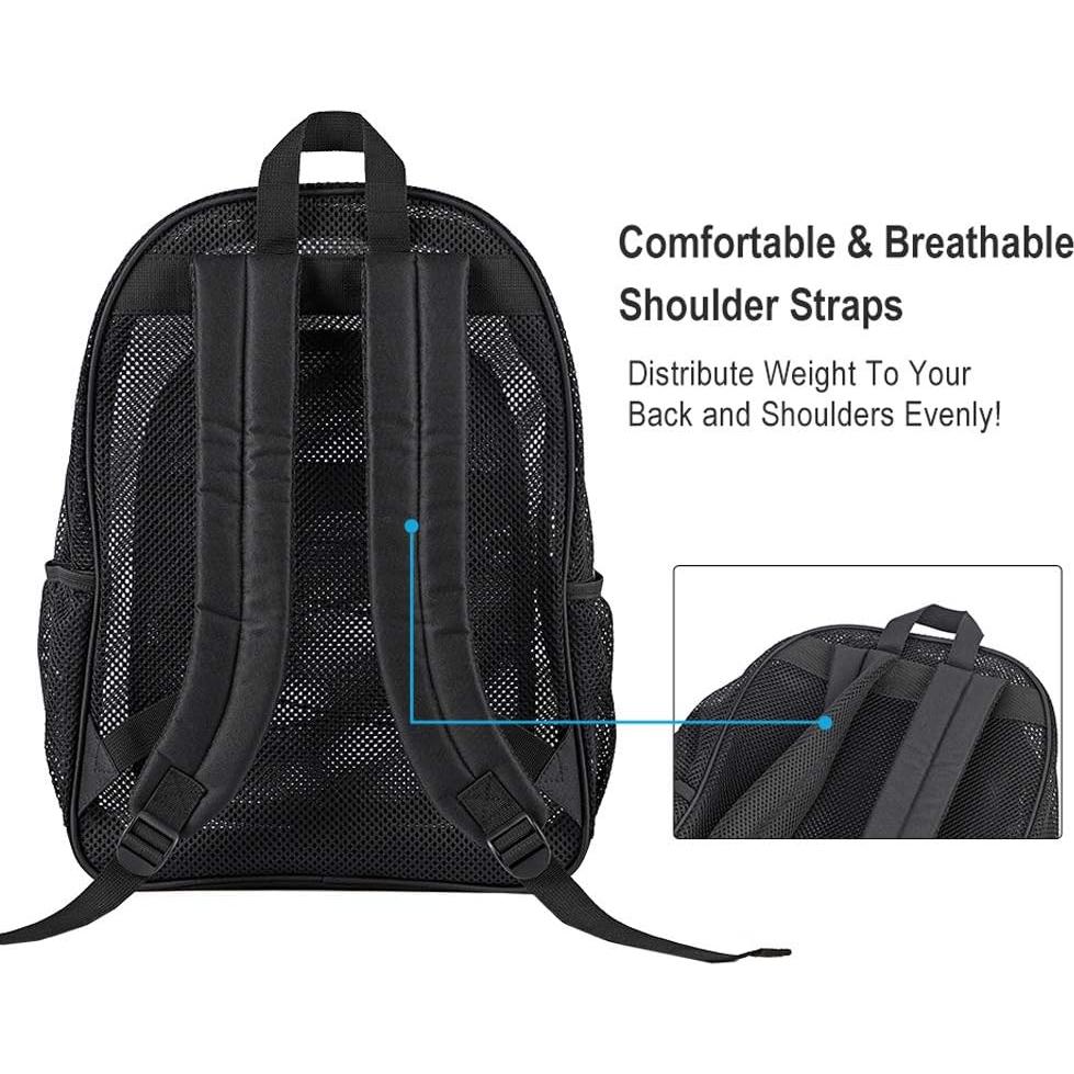 Mochila de Malla Resistente COVAX 42x33x14cm para Deportes