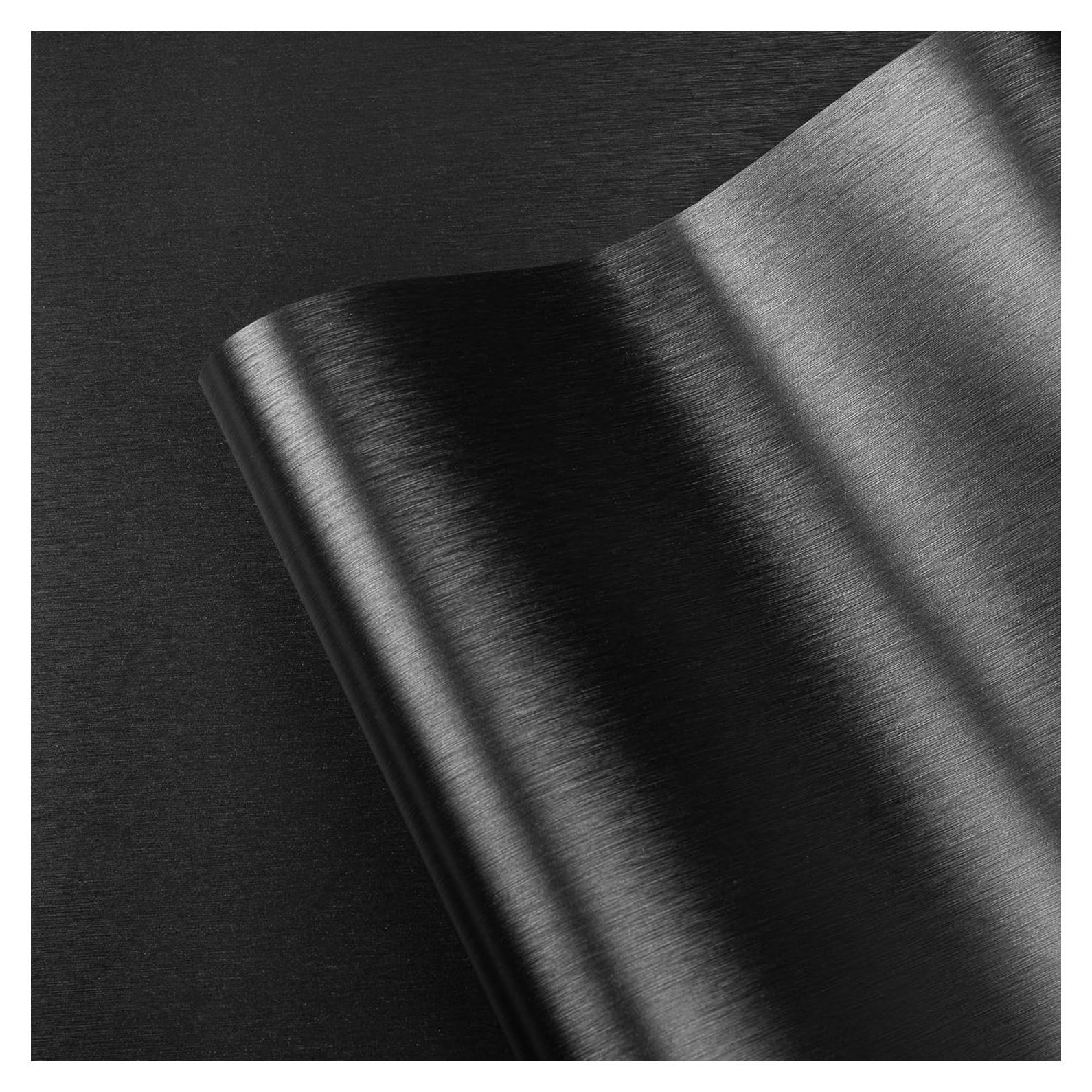 Papel Tapiz Autoadhesivo Negro LXCREAT 40cm x 10m Impermeable