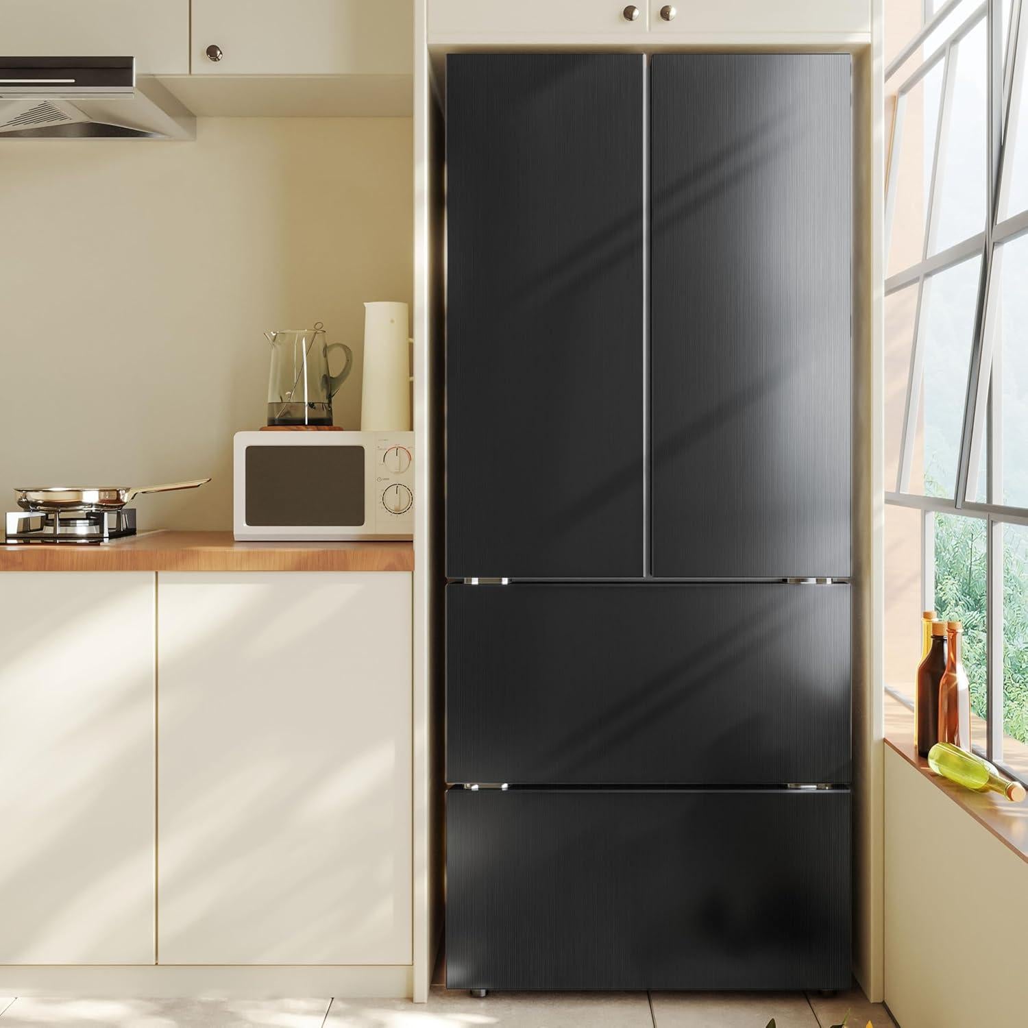 Papel Tapiz Autoadhesivo Negro LXCREAT 40cm x 10m Impermeable